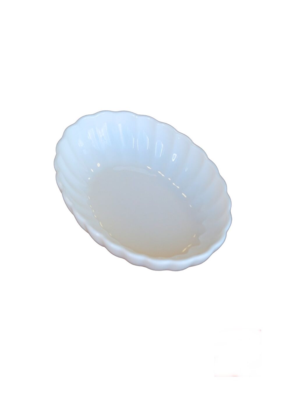 Ekru Bone Luz Krem Oval Kayık 14,5x10x3,5cm 6 lı BNLZF15OKS00-2