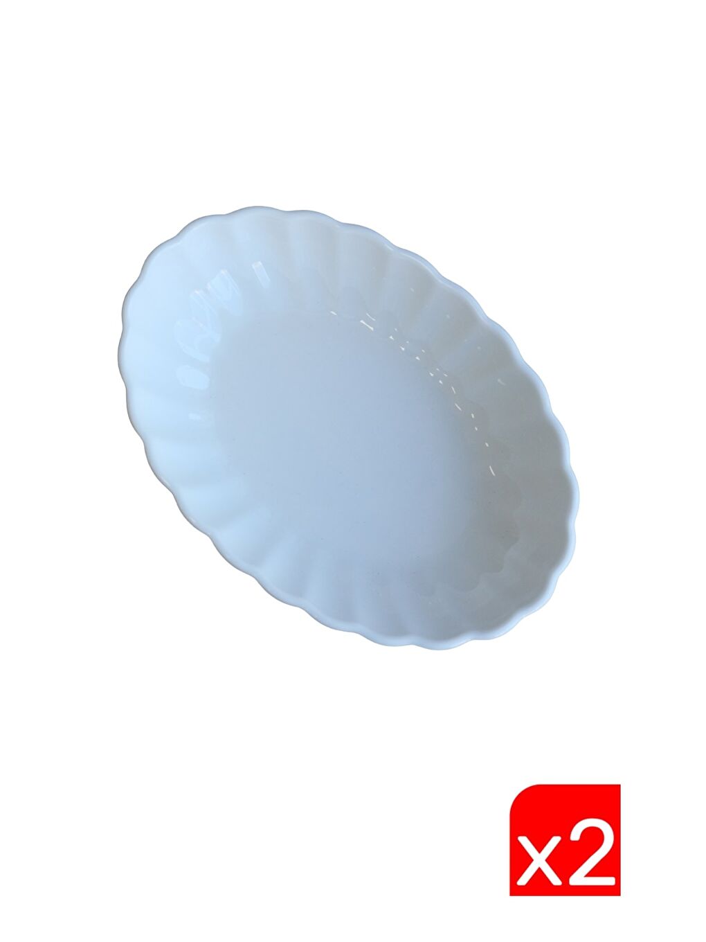 Ekru Bone Luz Krem Oval Kayık 14,5x10x3,5cm 2 li BNLZF15OKS00-2