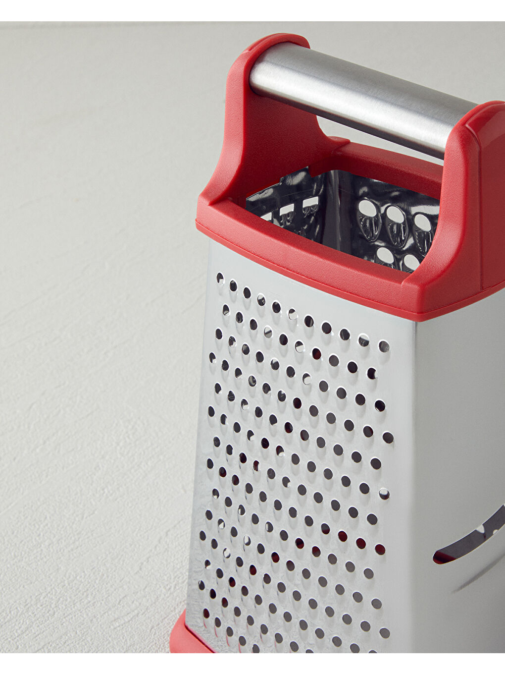 Paslanmaz Çelik Rende 24.5 cm Kırmızı-4