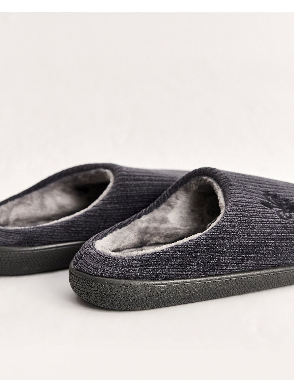 Gri Erkek Fitilli Ev İçi Ayakkabı - James-2