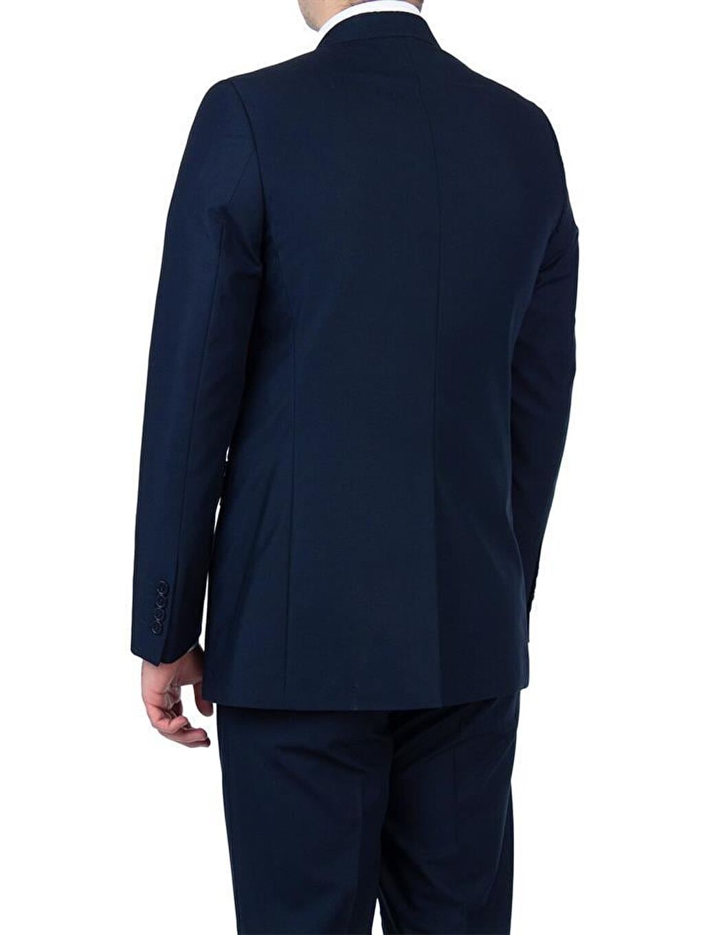 Lacivert Gabardin Mono Yaka Astarlı 4 Drop Comfort Fit Rahat Kesim Takım Elbise 1001195009-2