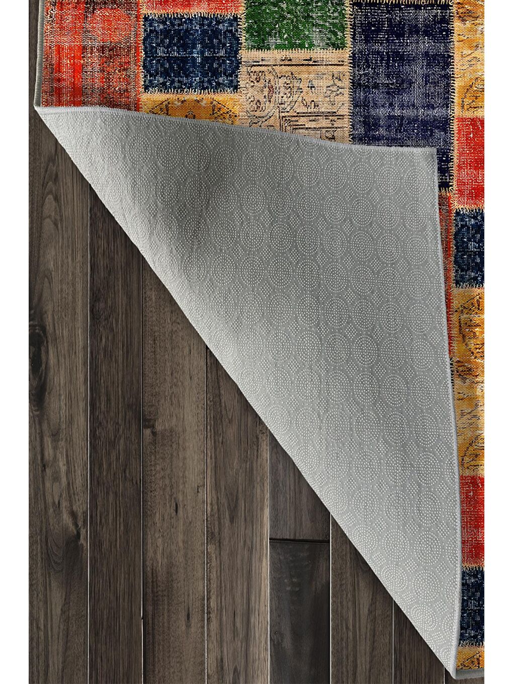 Karışık Özel Tasarım, Kaymaz Taban, İnce, Yıkanabilir, Modern Halı WOOKECE1386 160x230-6