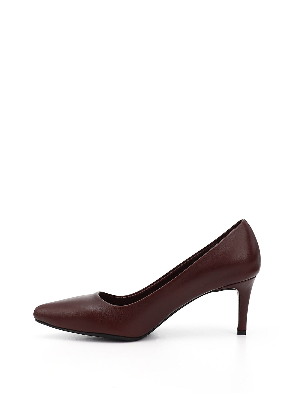 Bordo Kadın BORDO Sivri Burun İnce Topuklu Hakiki Deri Stiletto-2