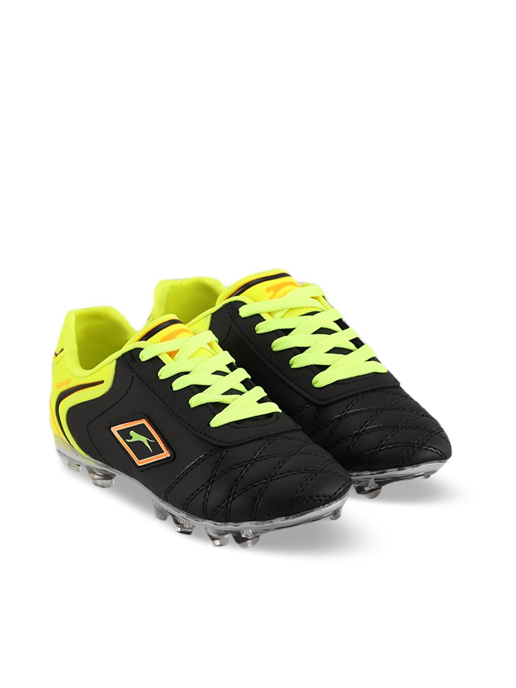 HUGO KR Futbol Erkek Çocuk Krampon Ayakkabı Siyah / Sarı-1