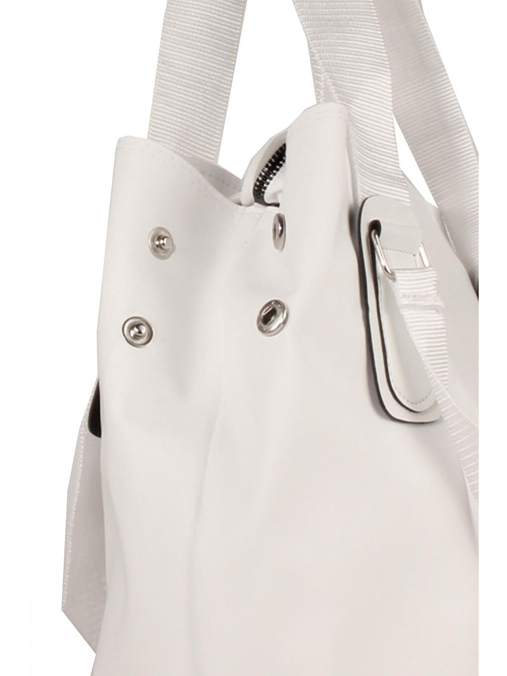 Beyaz Kadın Büyük Boy Çift Askılı Su Geçirmez Okul & Shopper Çanta (1559)-2