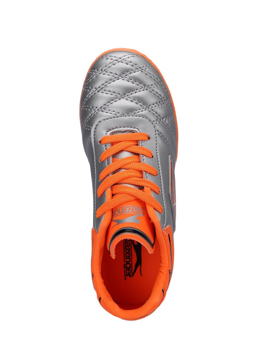 HUGO HS Futbol Erkek Çocuk Halı Saha Ayakkabı Gri / Turuncu-4