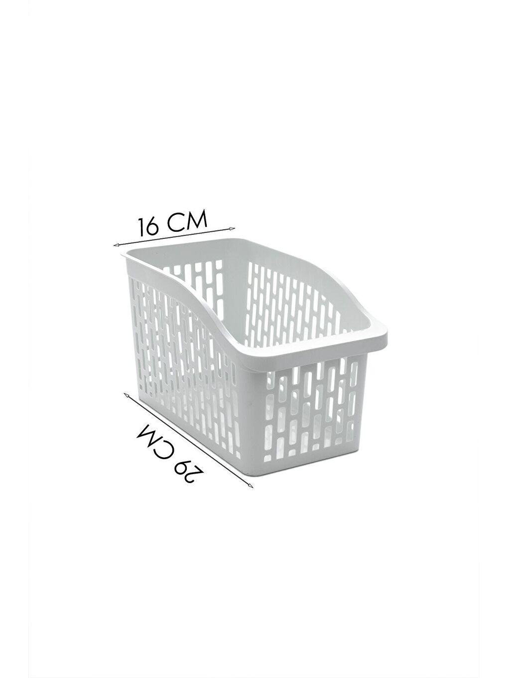 Porsima Beyaz 8108 4lü Çok Amaçlı Plastik Dolap Içi Düzenleyici Saklama Kutusu Organizer Sepet - 1