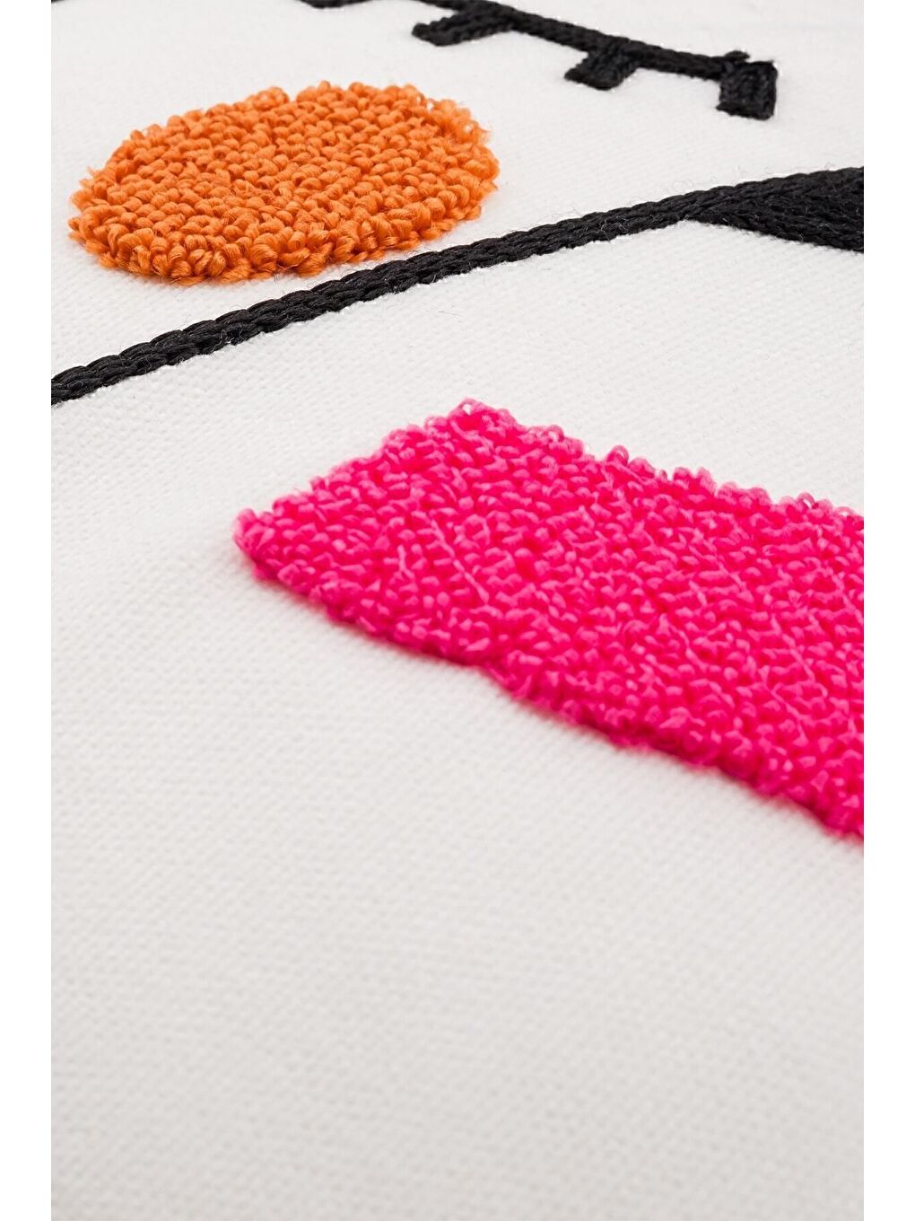 Fuşya Bohem 45x45 Özel Tasarım Punch Panç Süzene Desen Dekoratif Kırlent Kılıfı modern-1