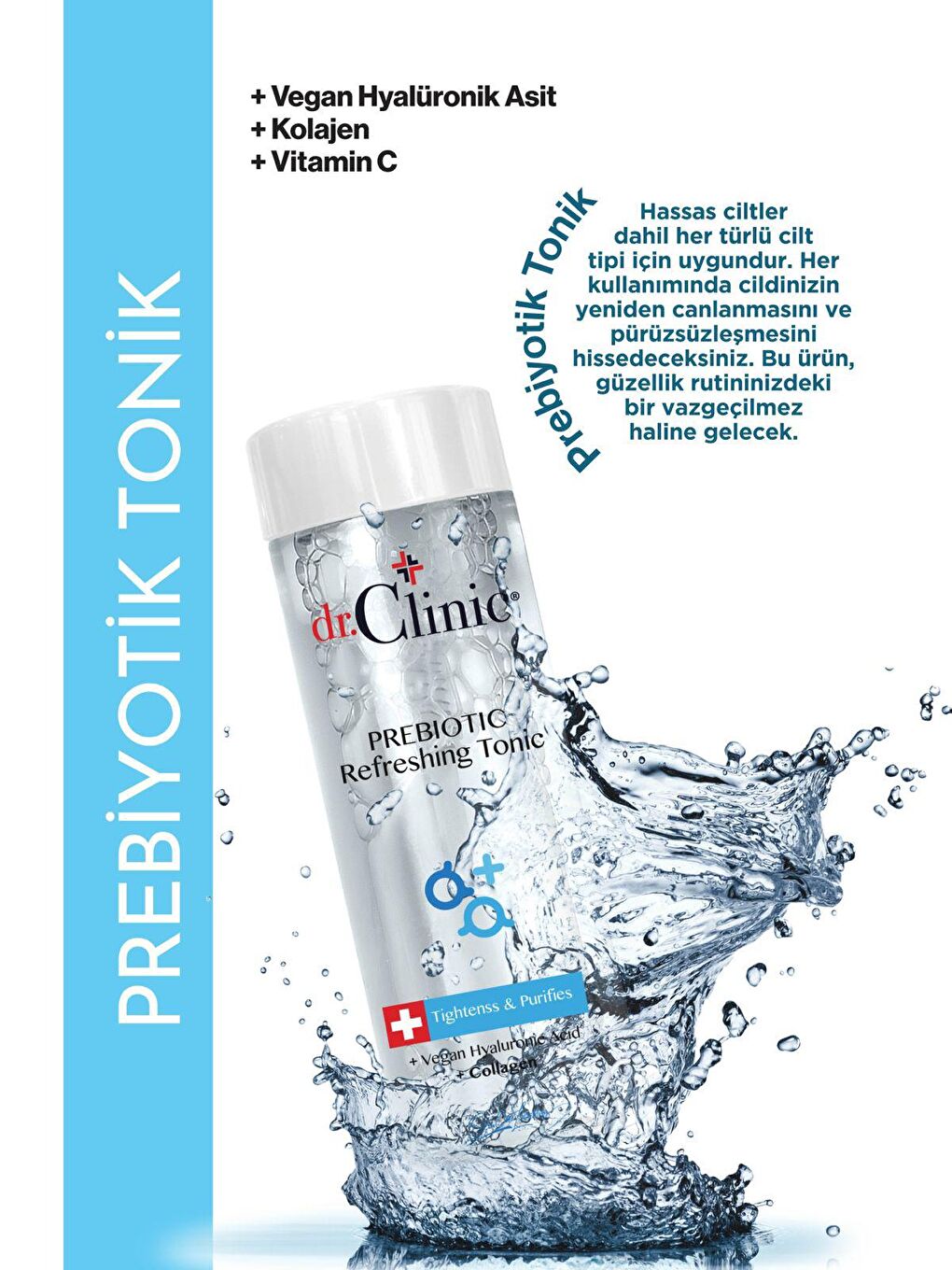 Dr. Clinic Şeffaf Prebiotic Yenileme Toniği 150 ml