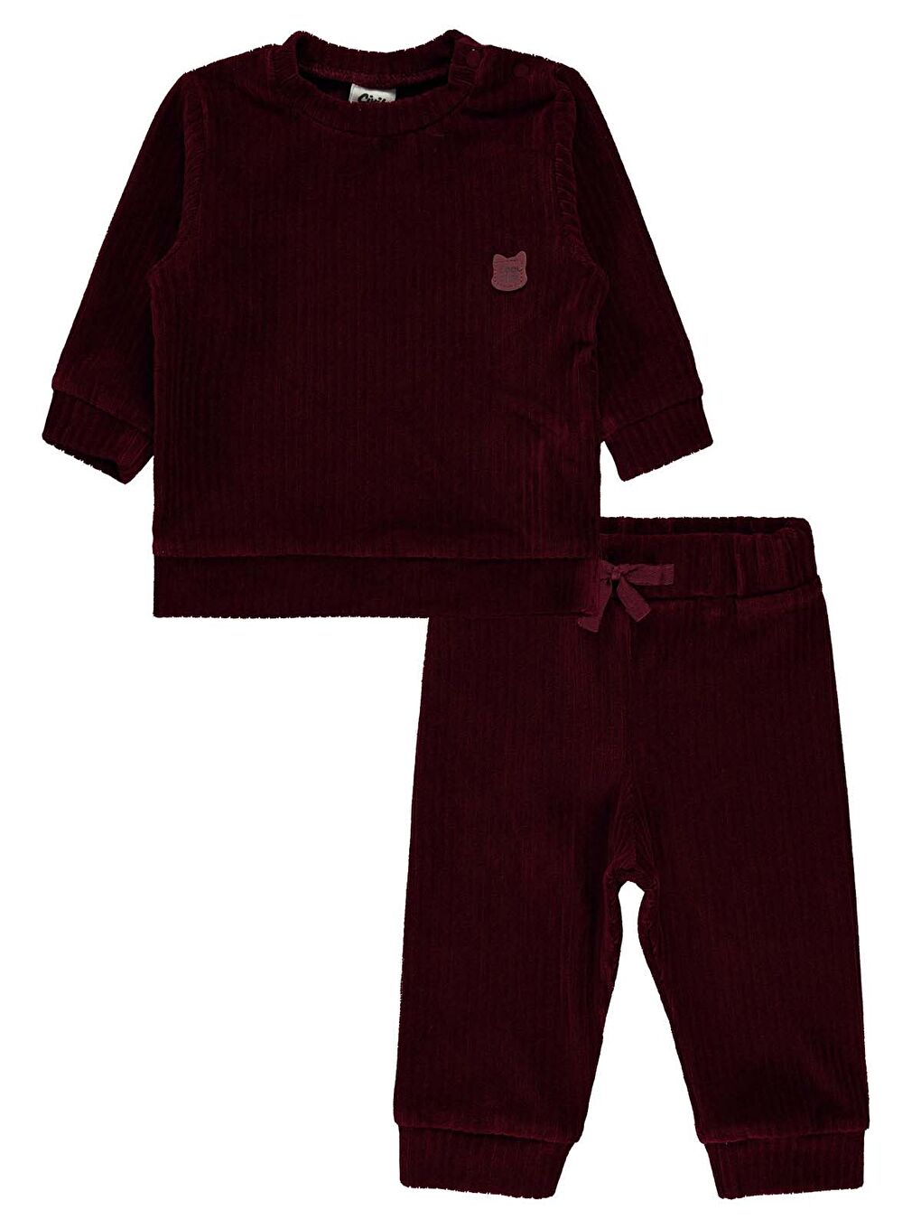 Civil Bordo Baby Kız Bebek Takım 6-18 Ay Bordo