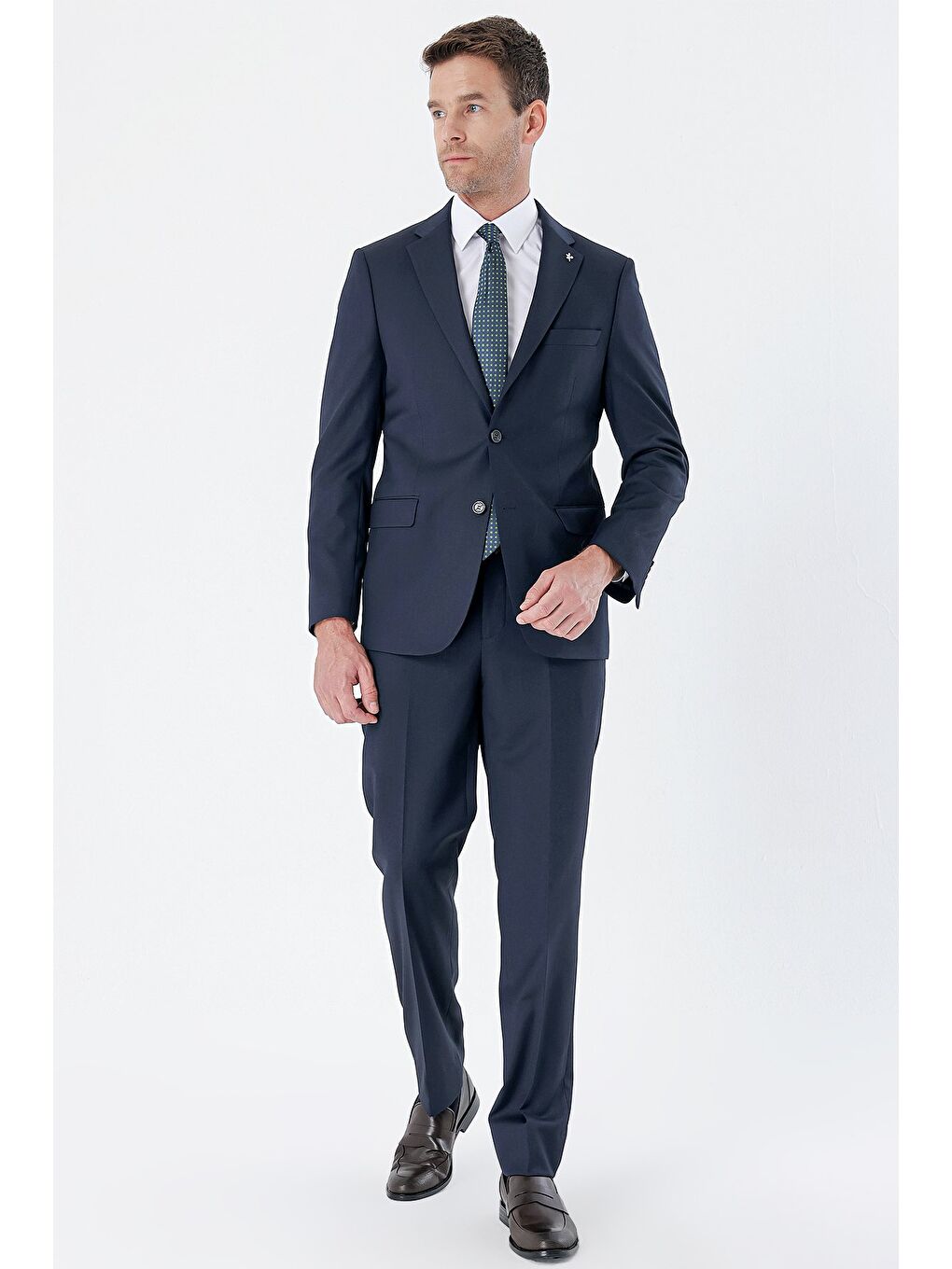 İMZA Lacivert Gabardin Mono Yaka Elastanlı 6 Drop Comfort Fit Rahat Kesim Klasik Takım Elbise 1001235152 - 3