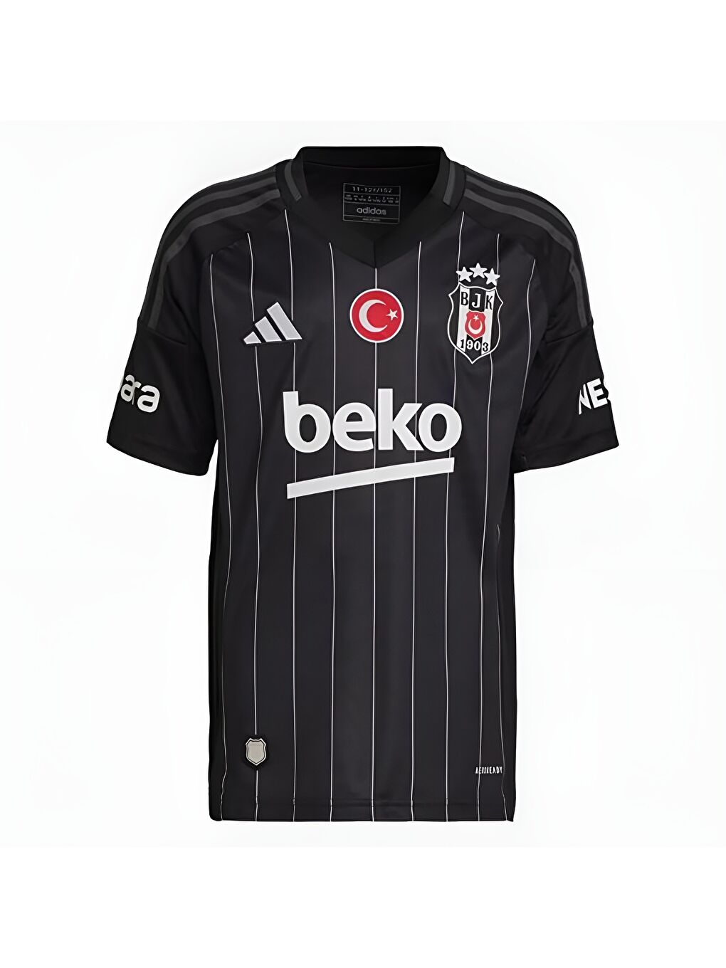 Adidas Siyah Beşiktaş Away Çocuk Siyah V Yaka Forma