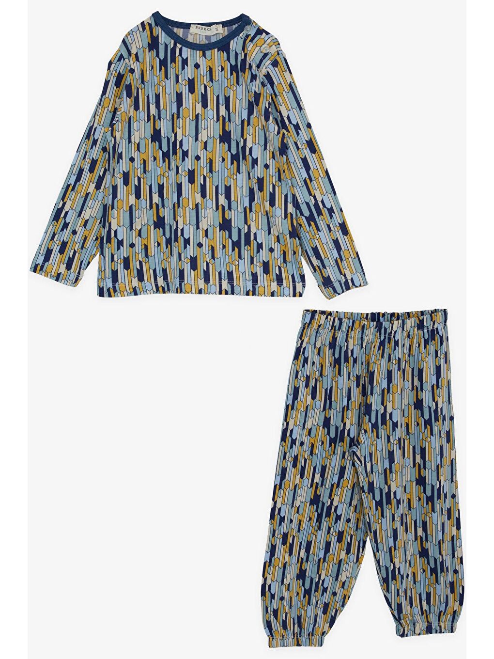 Erkek Bebek Pijama Takımı Desenli Karışık Renk (9 Ay)