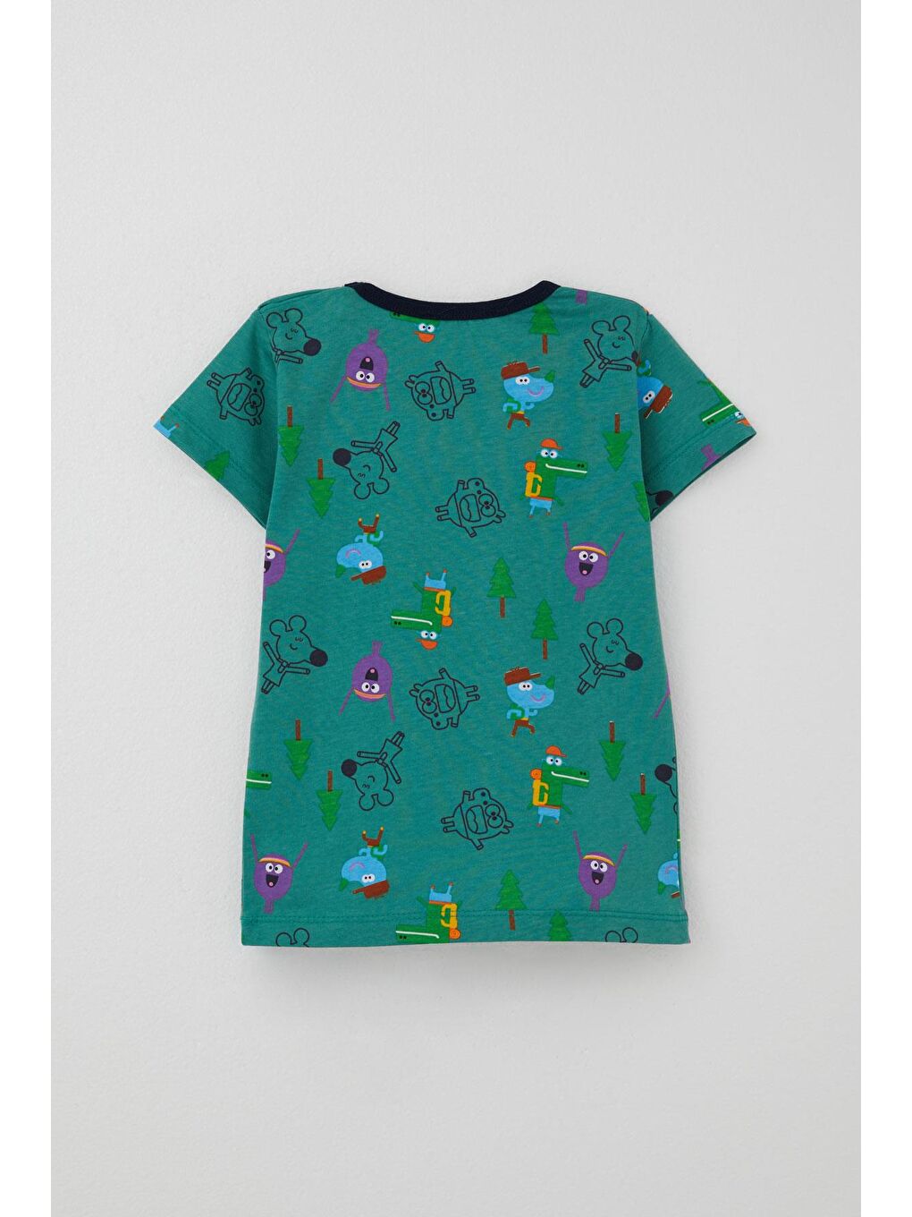 Breeze Erkek Bebek Pijama Takımı Neşeli Hayvanlar Alemi Dostluk Temalı Yeşil (9 Ay-3 Yaş) - 1