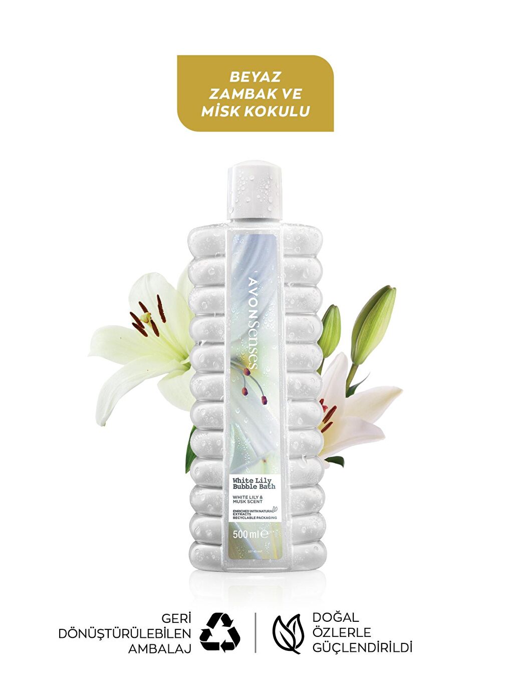 AVON White Lily Zambak Banyo Köpüğü 500 Ml. - 1