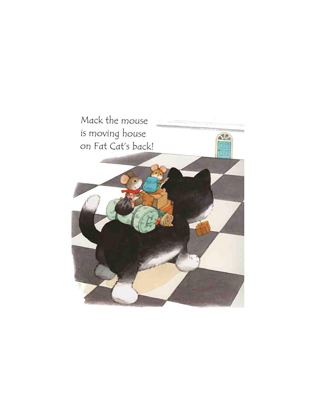 The Usborne Beyaz-Renklibaskı Mouse Moves House - 1