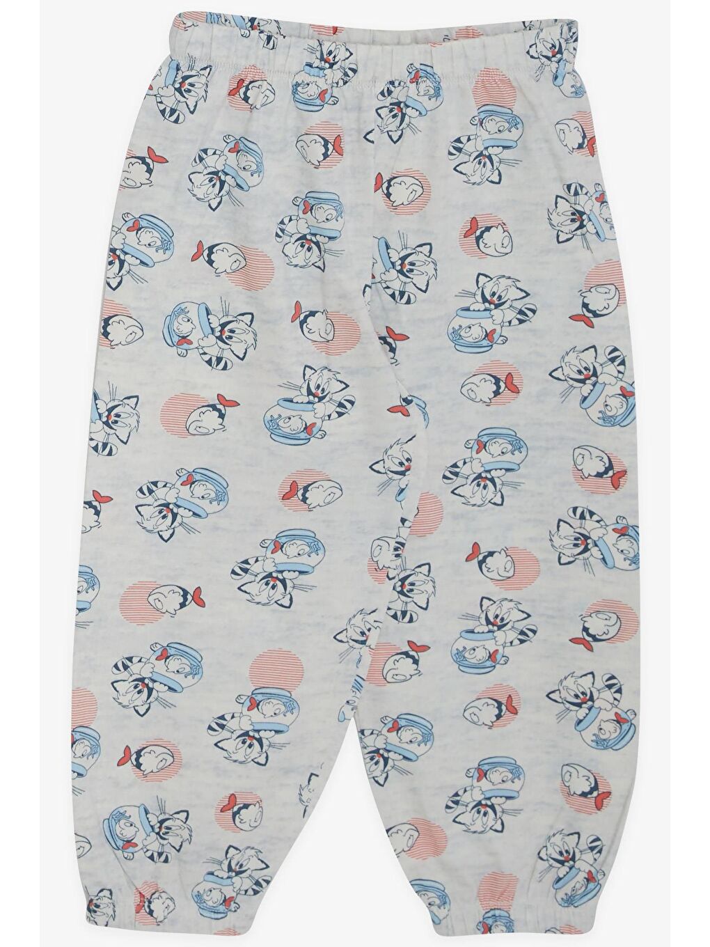 Erkek Bebek Pijama Takımı Dostluk Temalı Buz Mavisi (9 Ay)-3