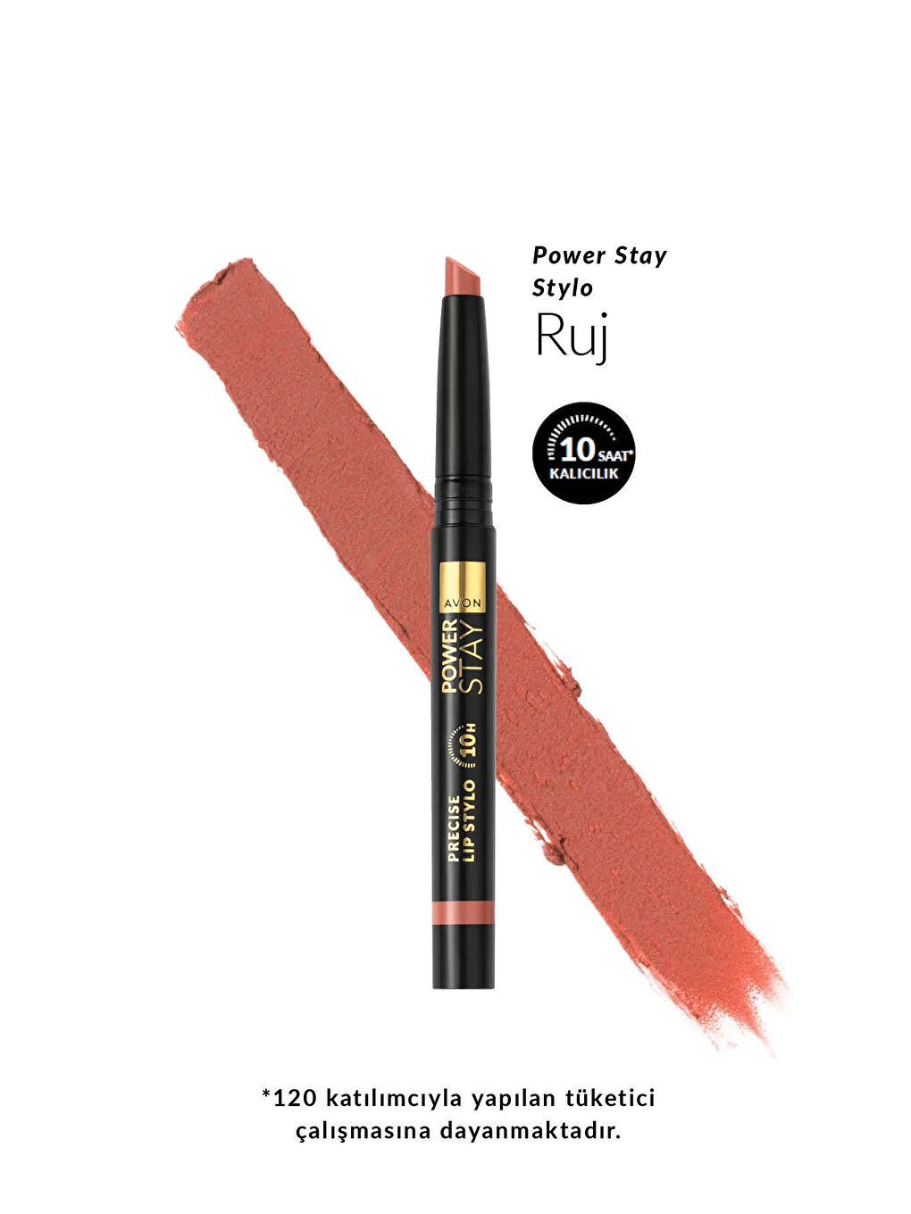 AVON Power Stay Stylo Ruj Coral Queen - 1