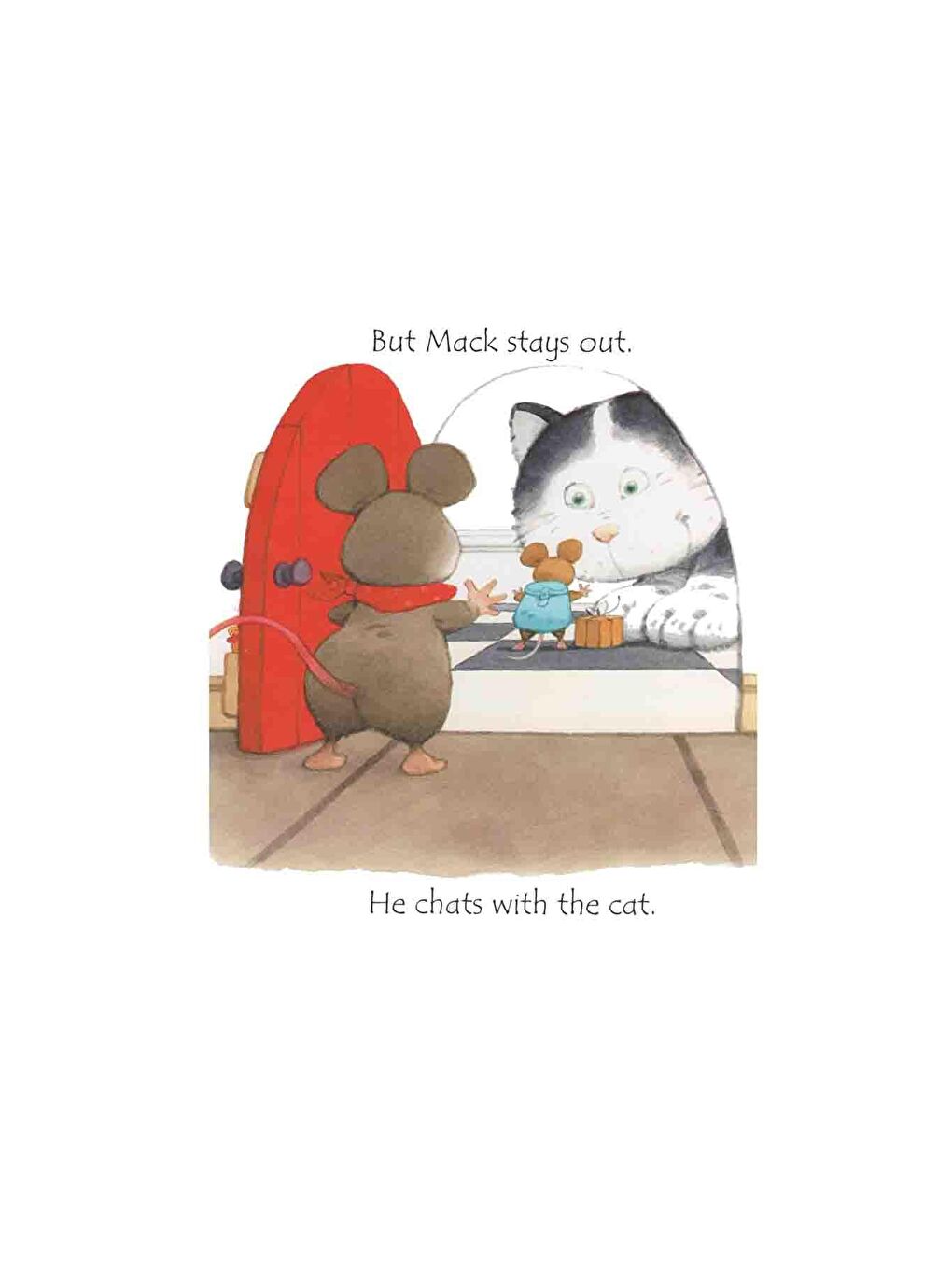 The Usborne Beyaz-Renklibaskı Mouse Moves House - 3