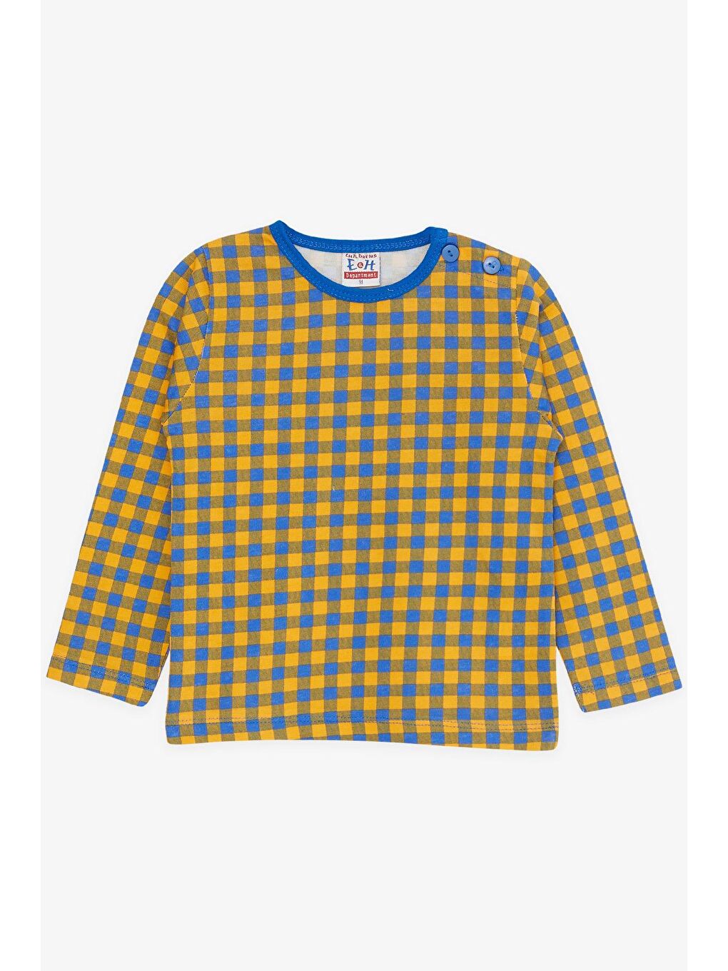 Erkek Bebek Pijama Takımı Ekose Desenli Karışık Renk (9 Ay-1 Yaş)-1