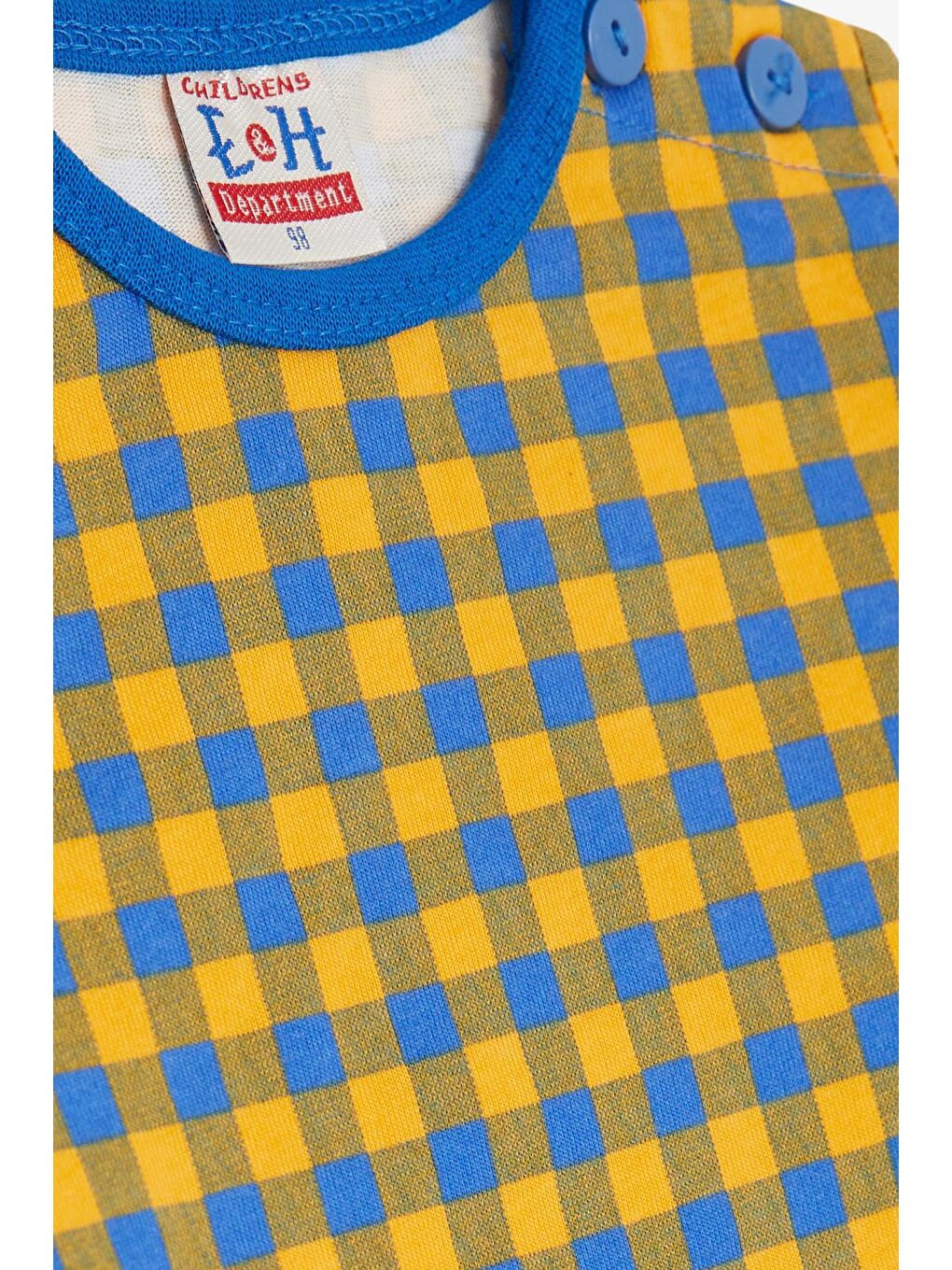 Erkek Bebek Pijama Takımı Ekose Desenli Karışık Renk (9 Ay-1 Yaş)-3