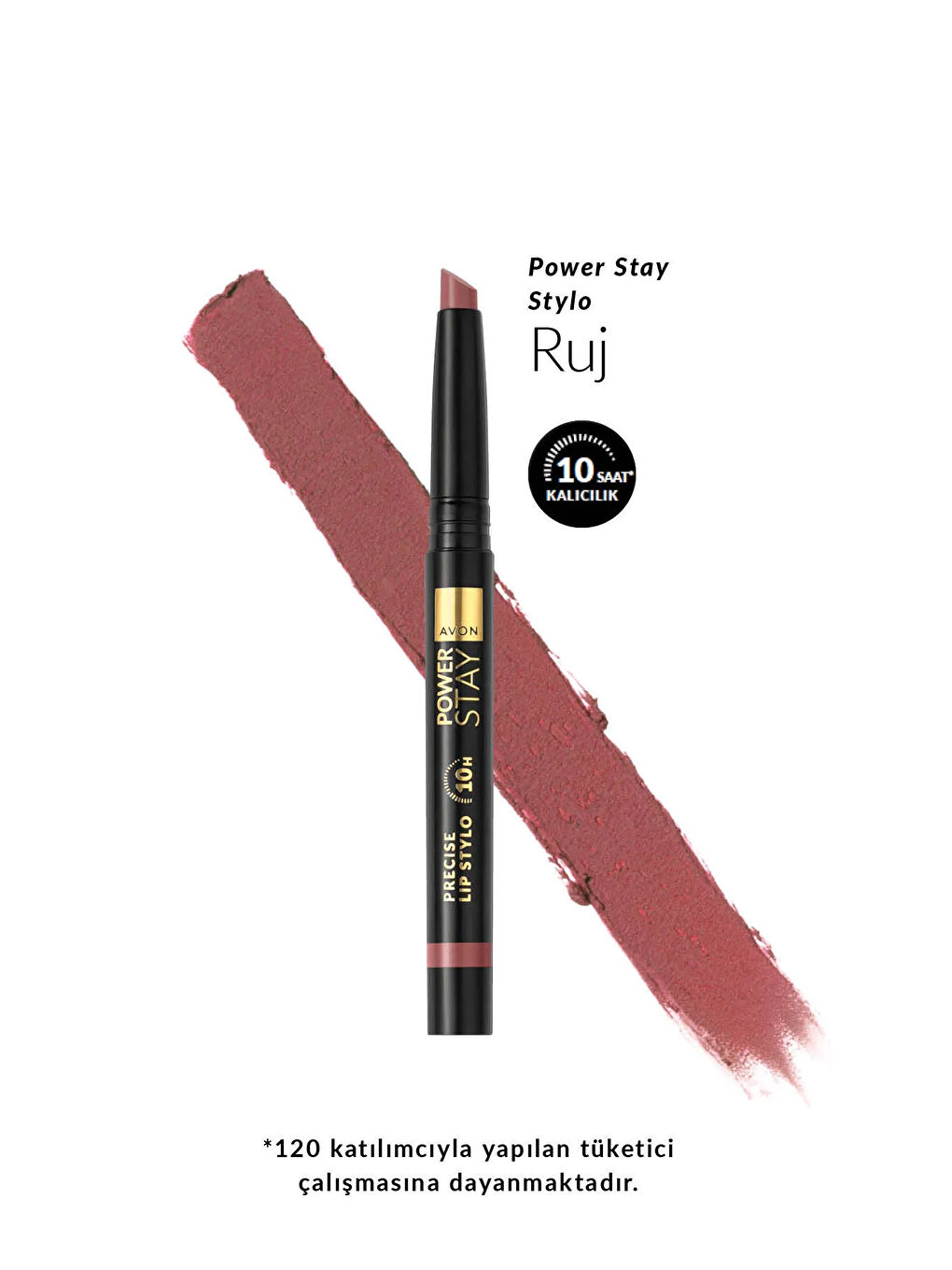 AVON Power Stay Stylo Ruj Feisty Fawn - 1