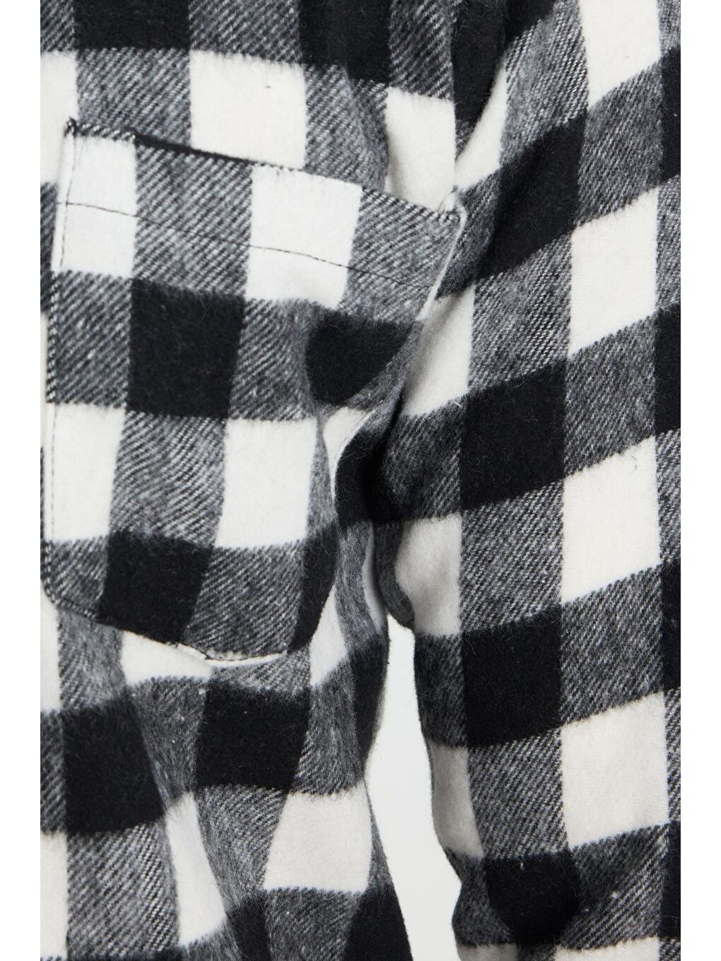 Karışık Erkek Slim Fit Dar Kesim Uzun Kollu Cepli Kareli Dama Desenli Kışlık Oduncu Gömlek-6