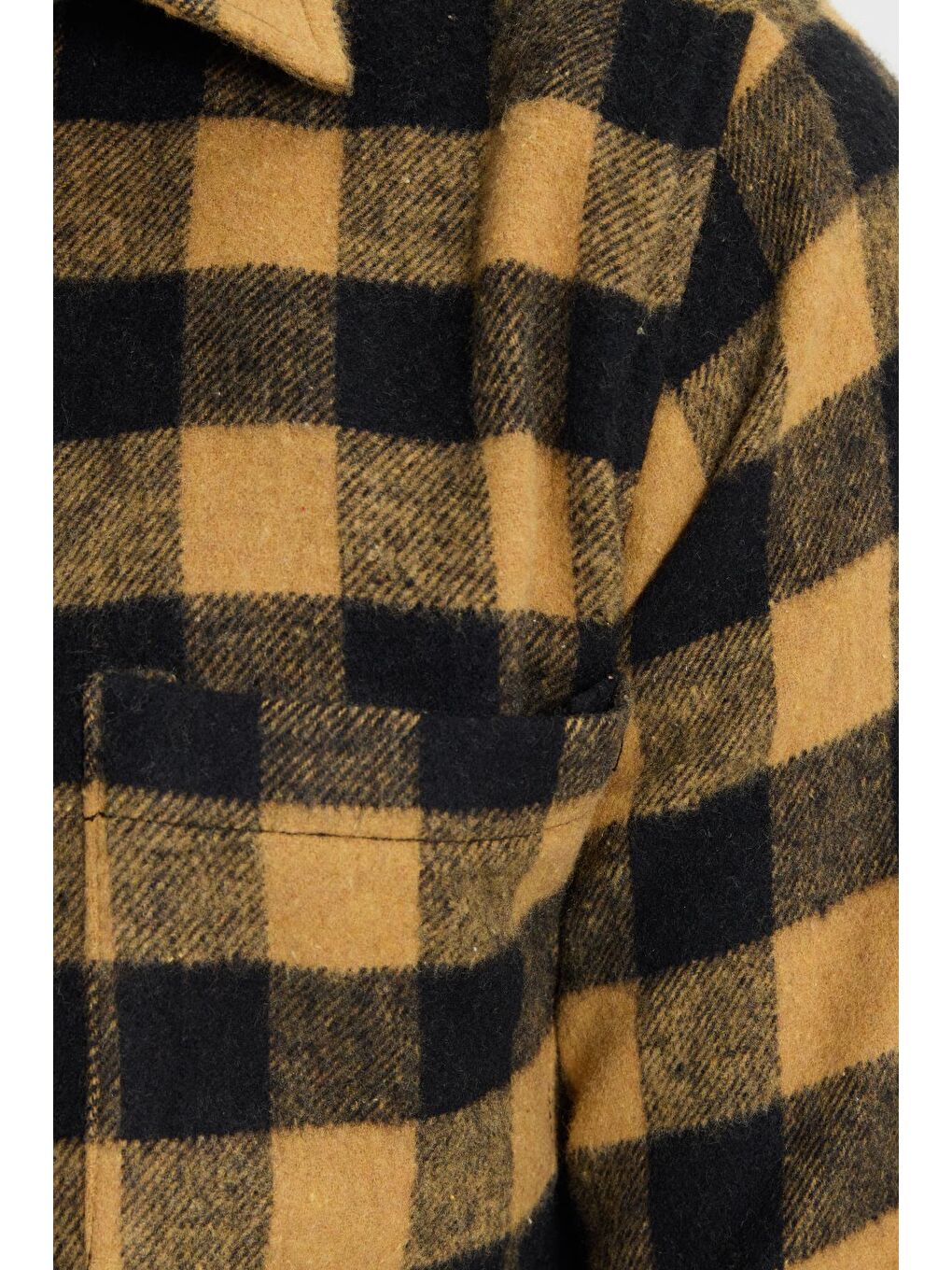 Karışık Erkek Slim Fit Dar Kesim Uzun Kollu Cepli Kareli Dama Desenli Kışlık Oduncu Gömlek-6