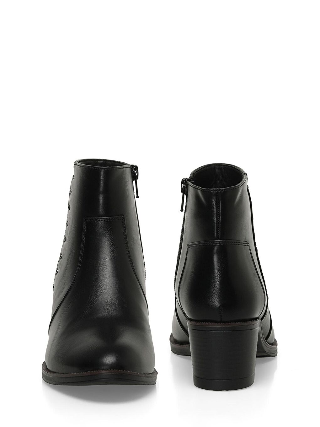 318226.Z 4PR Siyah Kadın Topuklu Bot-4