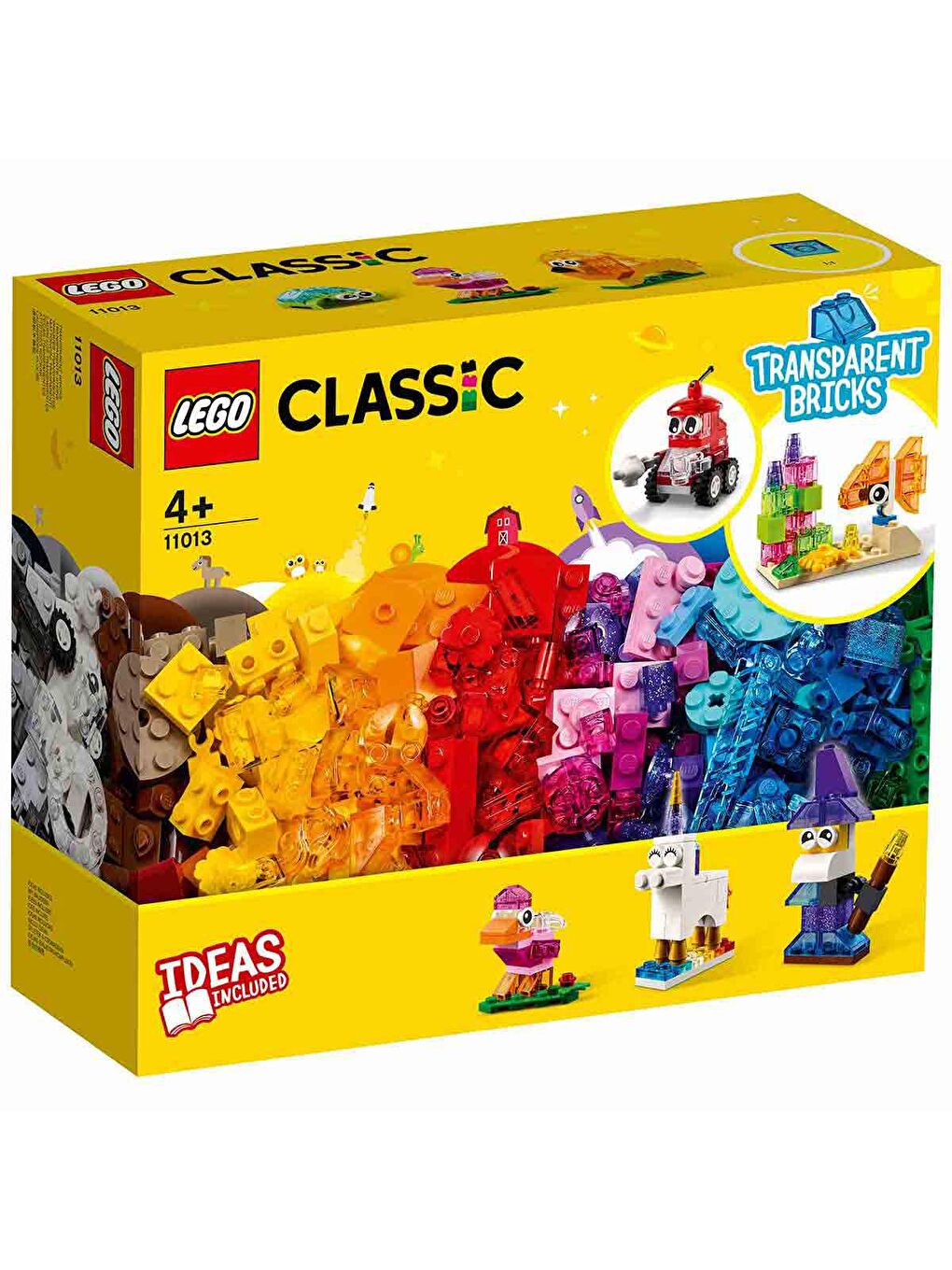 Lego Renksiz Classic 11013 Yaratıcı Şeffaf Tuğlalar