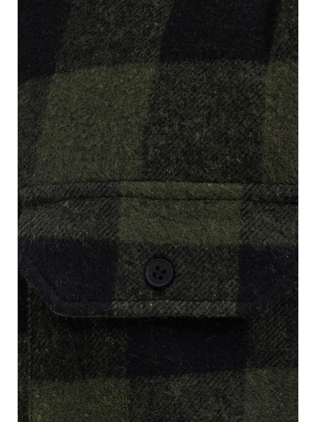 Karışık Erkek Slim Fit Dar Kesim Uzun Kollu Kapaklı Çift Cepli Kareli Kışlık Oduncu Gömlek-5