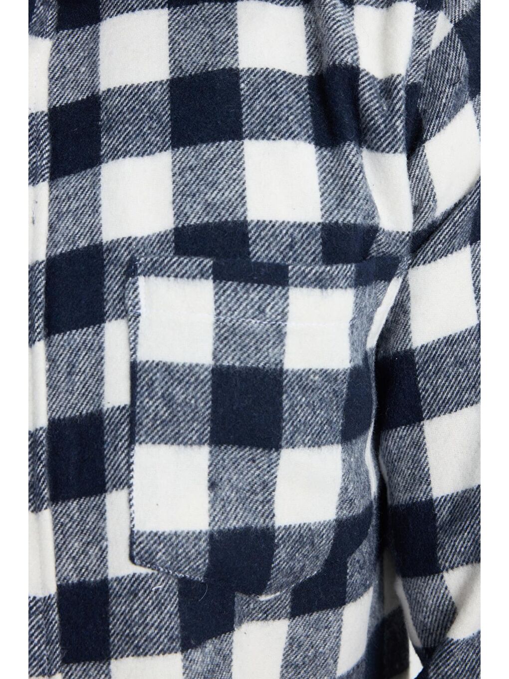 Karışık Erkek Slim Fit Dar Kesim Uzun Kollu Cepli Kareli Dama Desenli Kışlık Oduncu Gömlek-5