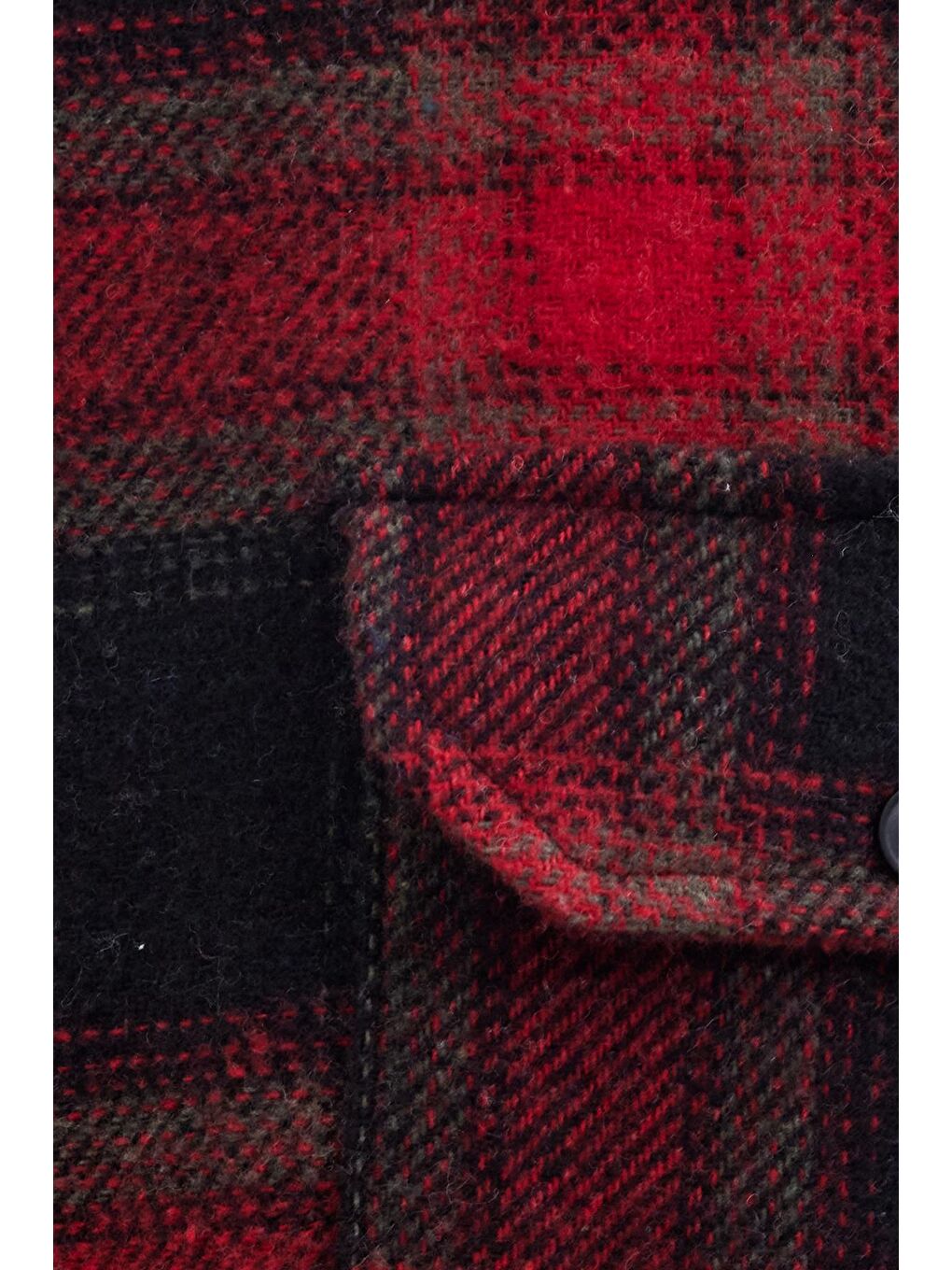 Karışık Erkek Slim Fit Dar Kesim Çift Cepli Kapaklı Spor Yaka Kareli Oduncu Gömlek-5