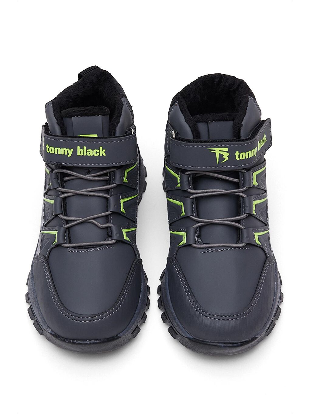 TONNY BLACK Gri-Yeşil Unisex Gri Yeşil Rahat Kalıp Cırtlı Spor Ayakkabı - 3