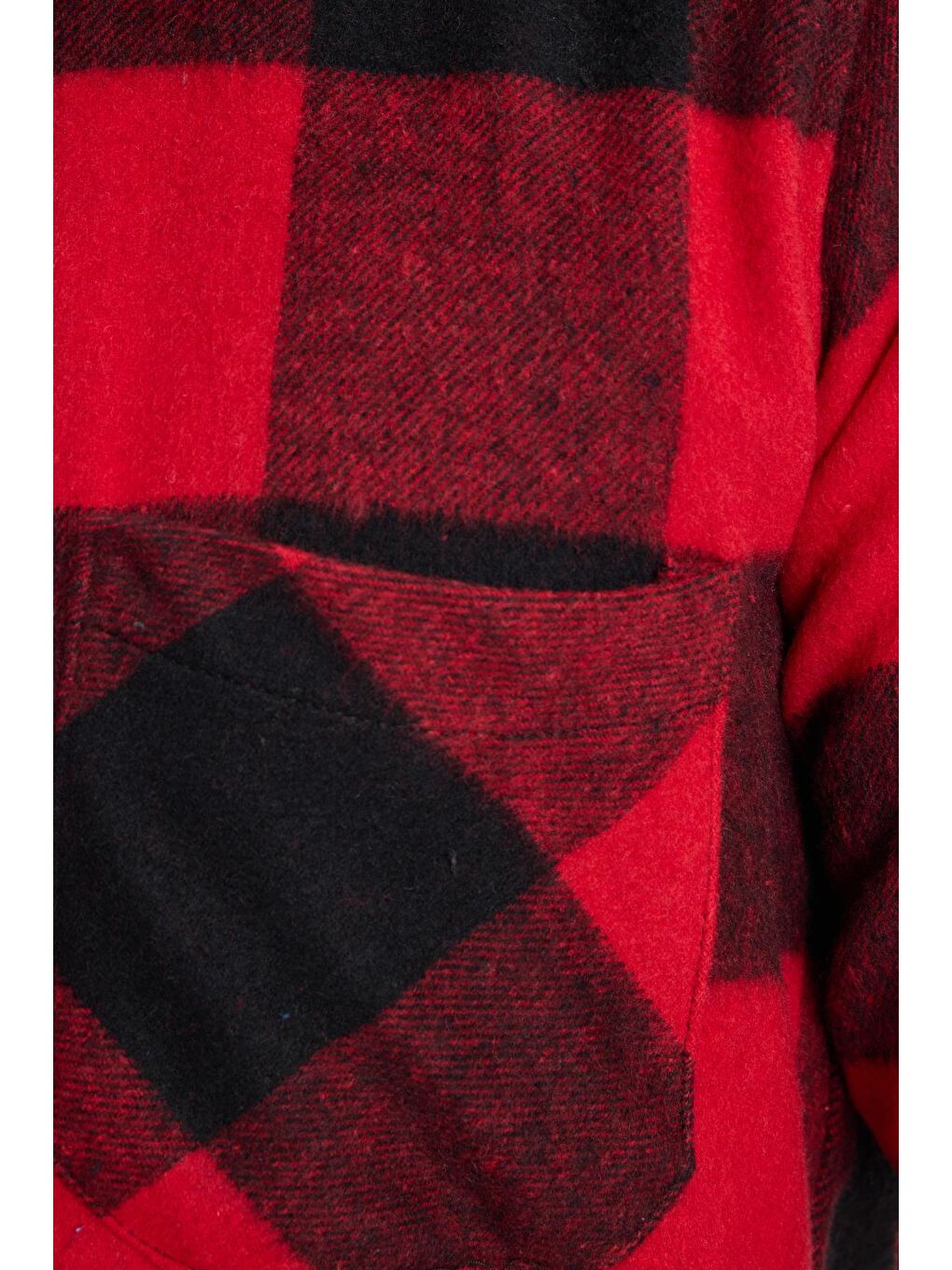 Karışık Erkek Regular Fit Klasik Kesim Kareli Cepli Oduncu Gömlek-6