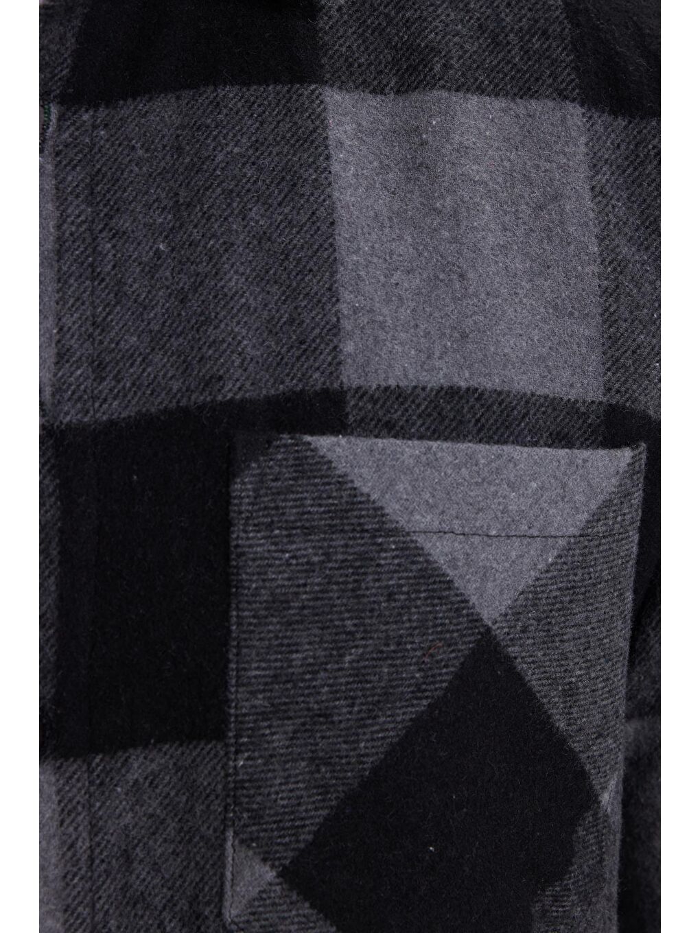 Karışık Erkek Regular Fit Klasik Fit Kareli Cepli Oduncu Gömlek-6