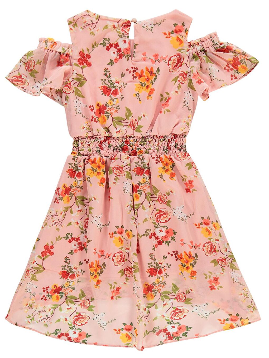 Pembe Girls Kız Çocuk Elbise 6-9 Yaş Pudra-1