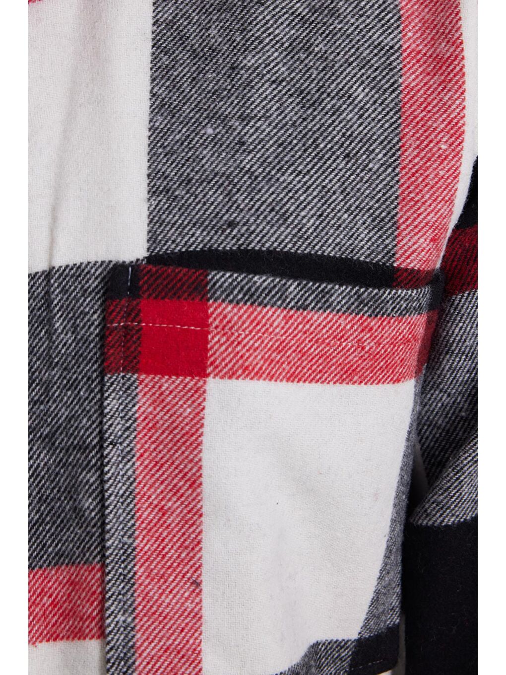 Karışık Erkek Relax Fit Rahat Kesim Spor Yaka Kareli Flotalı Cep Kışlık Gömlek-6