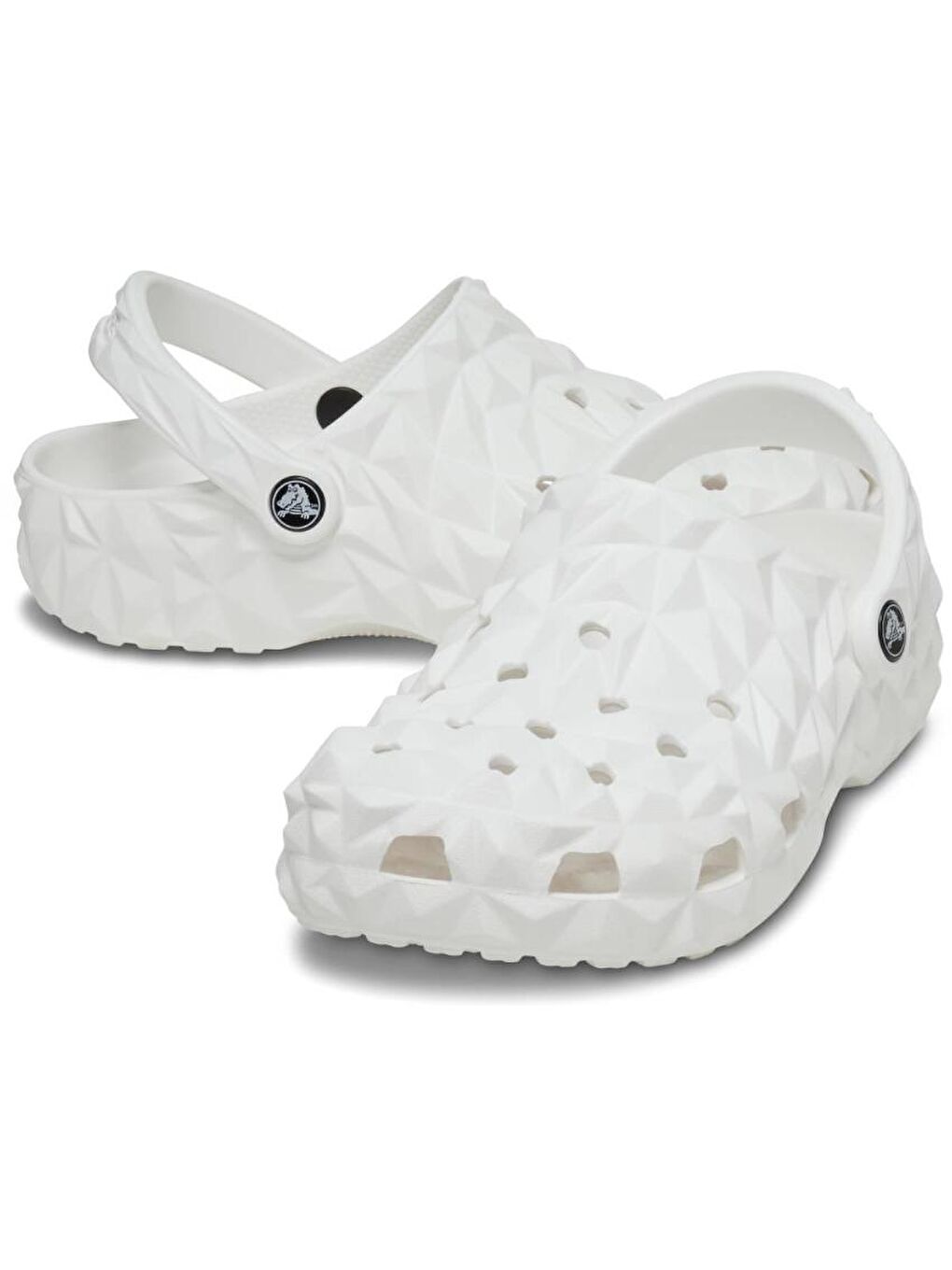 Crocs Beyaz Geometric Clog White Kadın Spor Terlik 209563-100 - 1