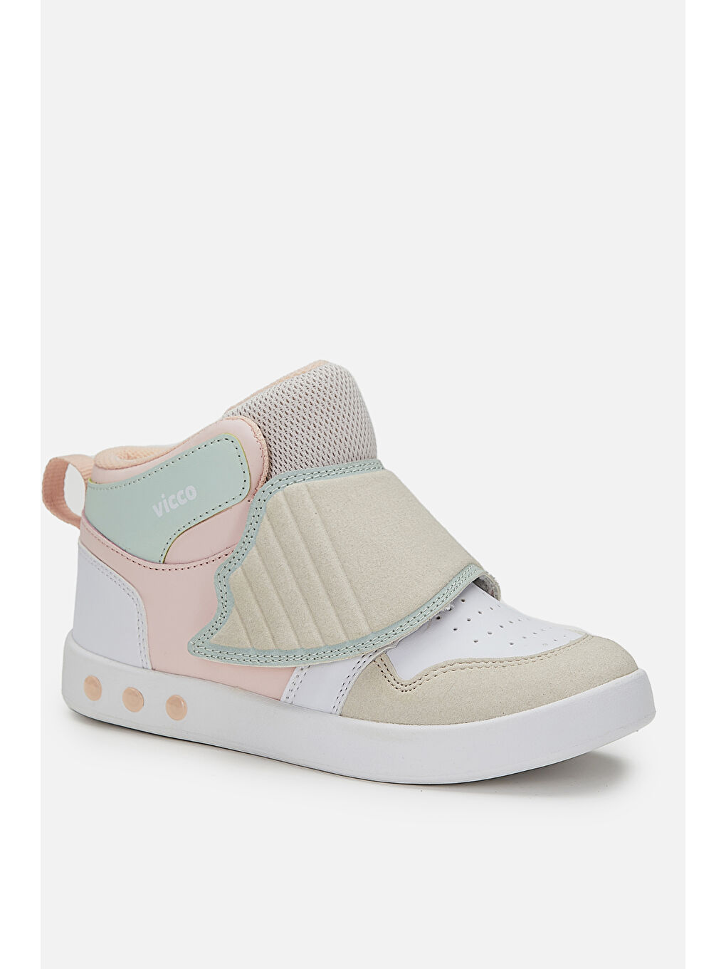 Pembe Ufo Işıklı Kız Çocuk Pudra Bot-1