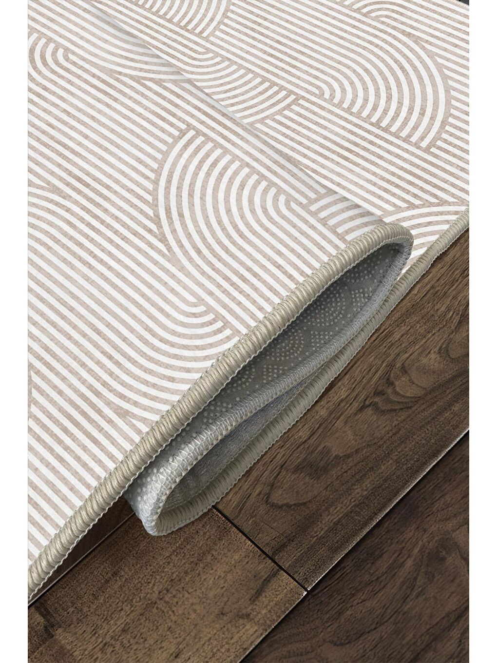 Ekru Özel Tasarım, Kaymaz Taban, İnce, Yıkanabilir, Modern Halı WOOKECE1397 160x230-4