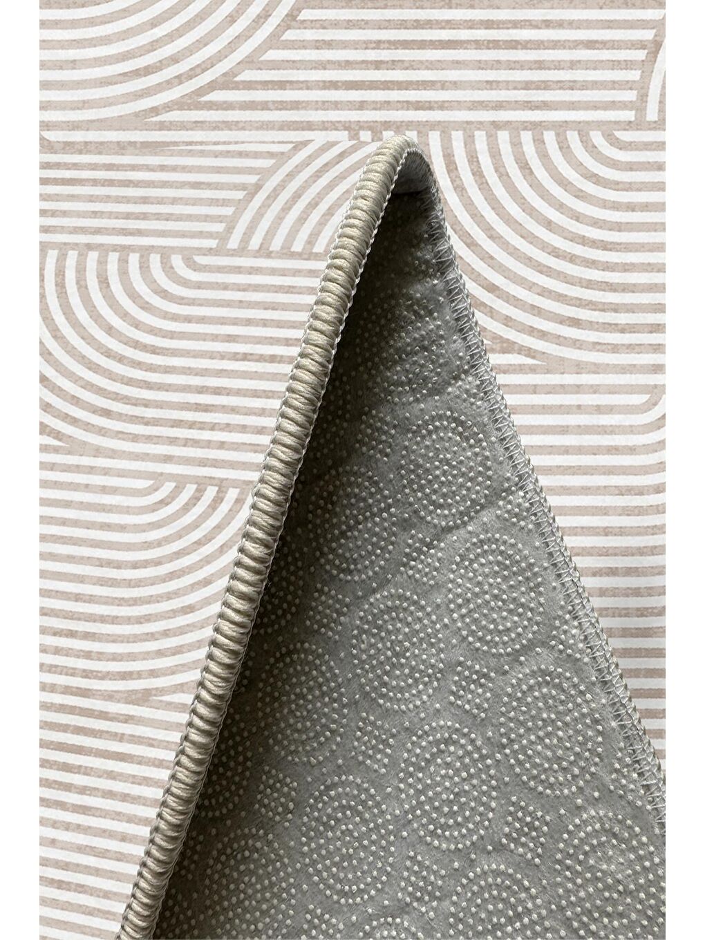 Ekru Özel Tasarım, Kaymaz Taban, İnce, Yıkanabilir, Modern Halı WOOKECE1397 160x230-5