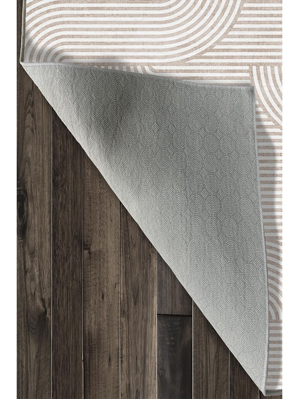 Ekru Özel Tasarım, Kaymaz Taban, İnce, Yıkanabilir, Modern Halı WOOKECE1397 160x230-6