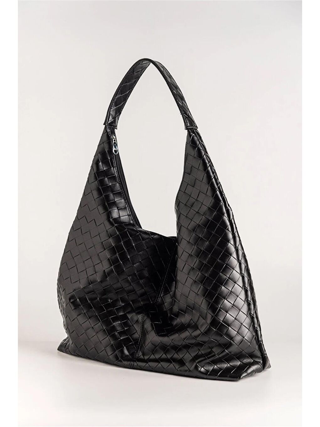 Bordo Lorissa Örgü Dokulu  Geniş Hacimli  Tasarım Kadın Omuz Çantası BP 4847O-3