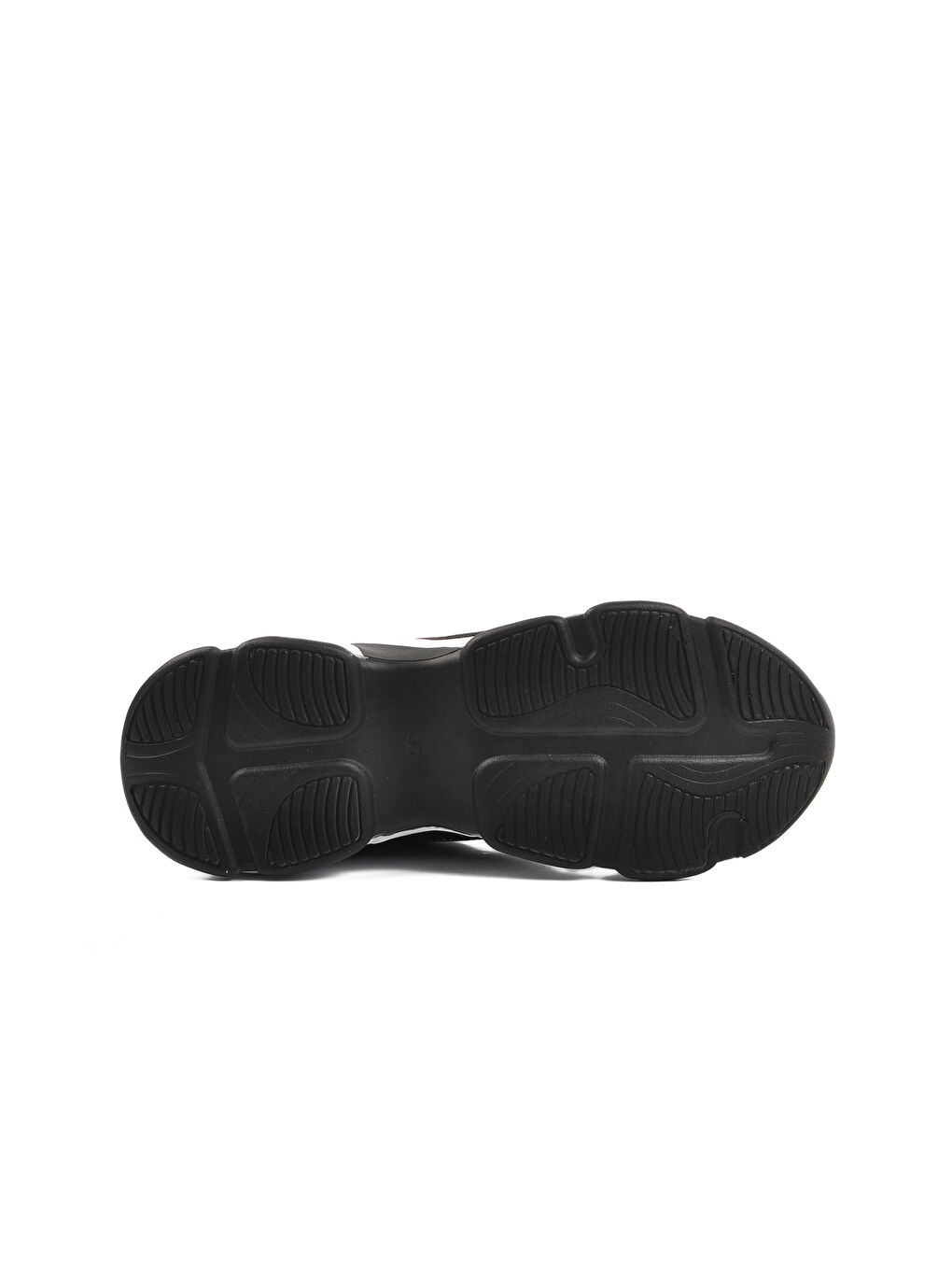 Siyah Beyaz Fileli Kadın Spor Ayakkabı 164 G-4