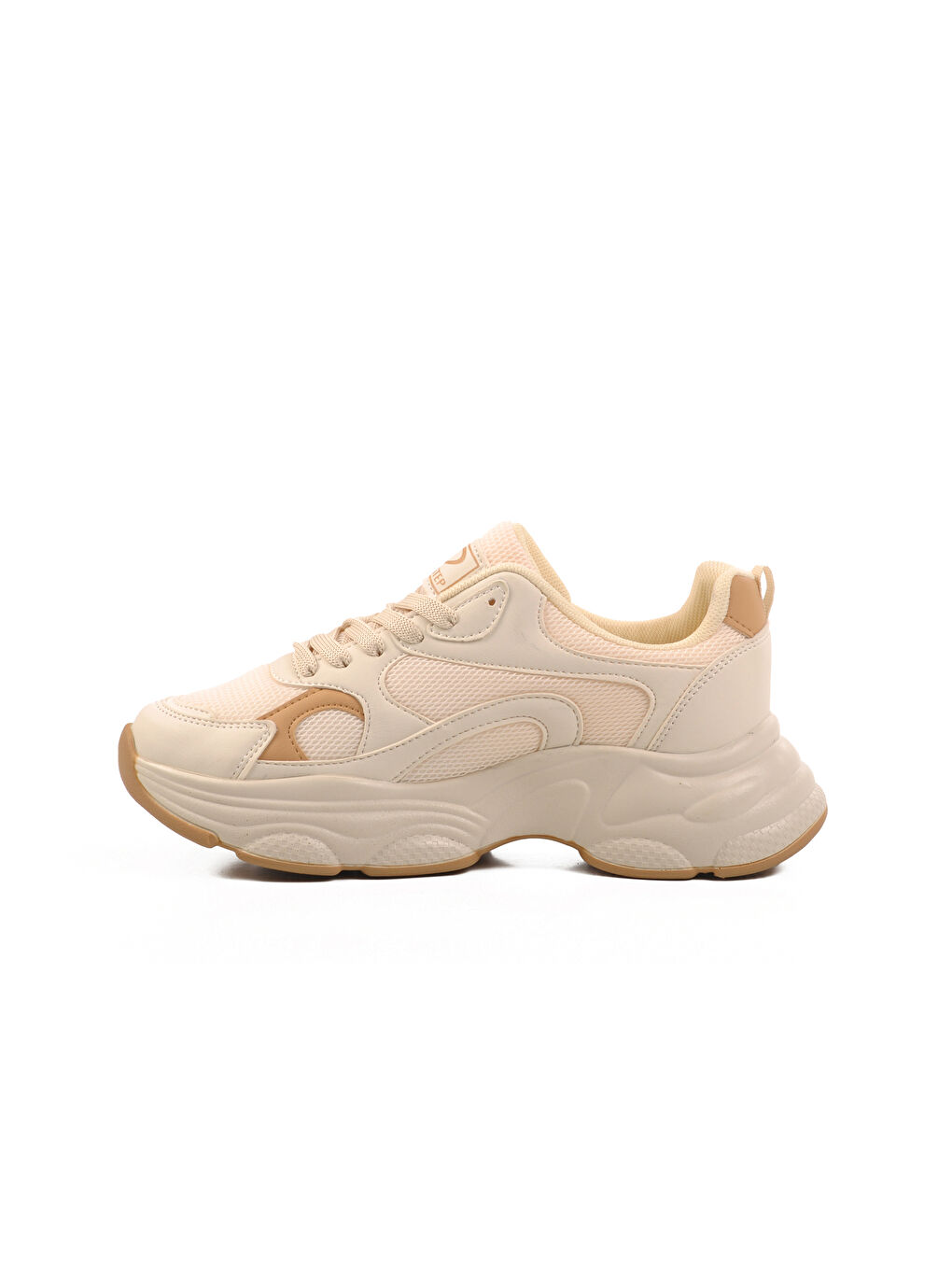 Bej-Taba Fileli Kadın Spor Ayakkabı 164 G-1