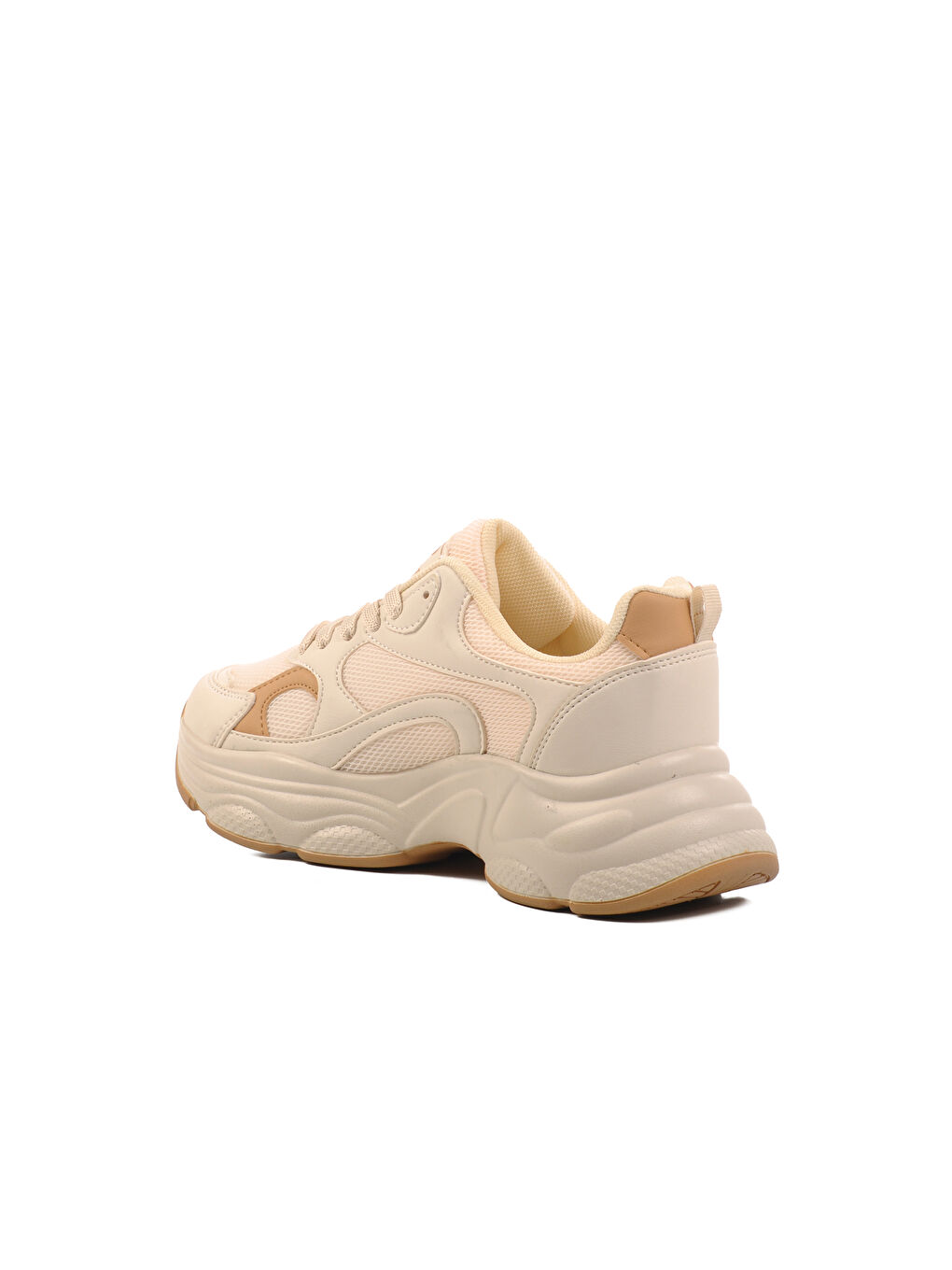 Bej-Taba Fileli Kadın Spor Ayakkabı 164 G-3