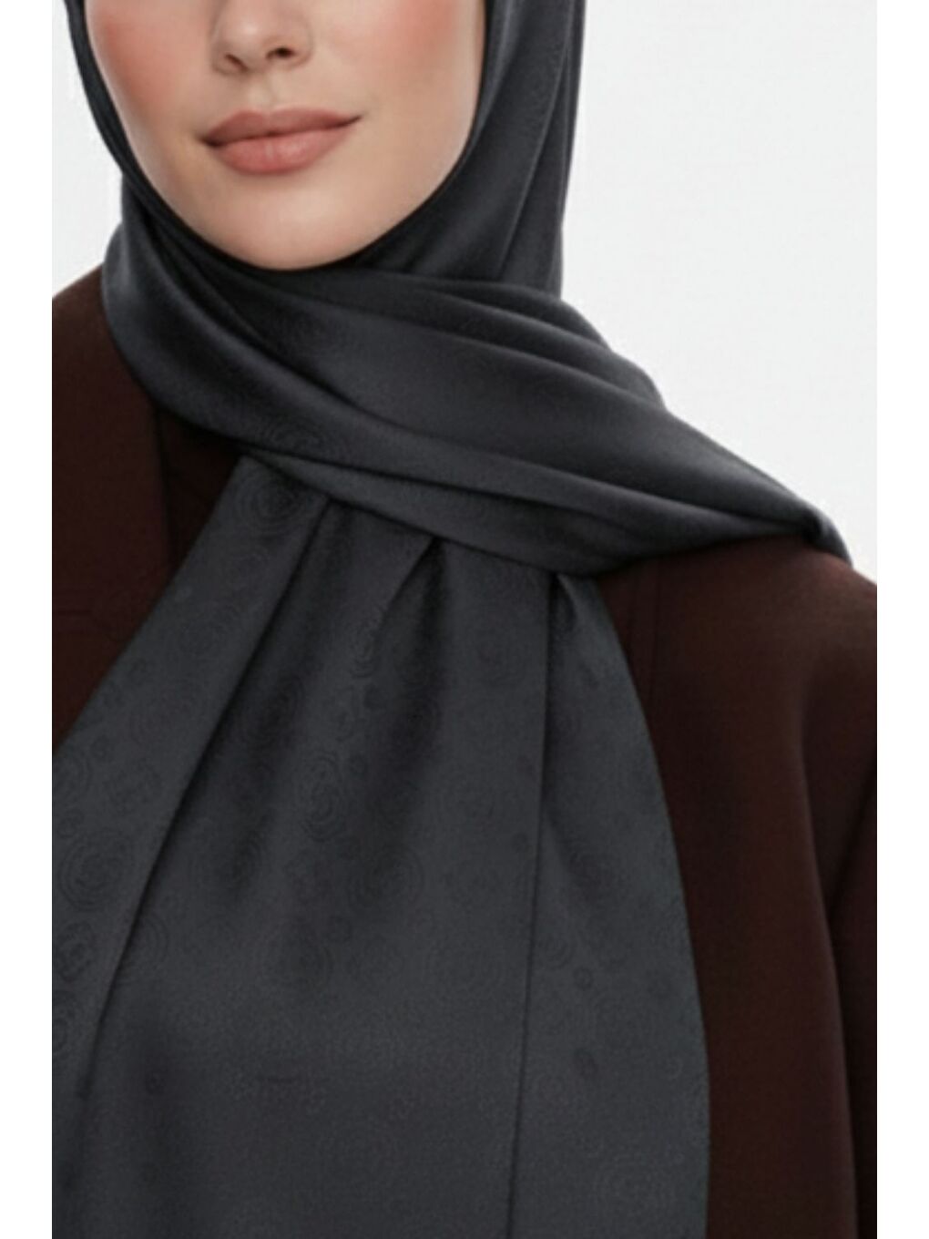 & YAQA Filigranlı Haki Şal-2