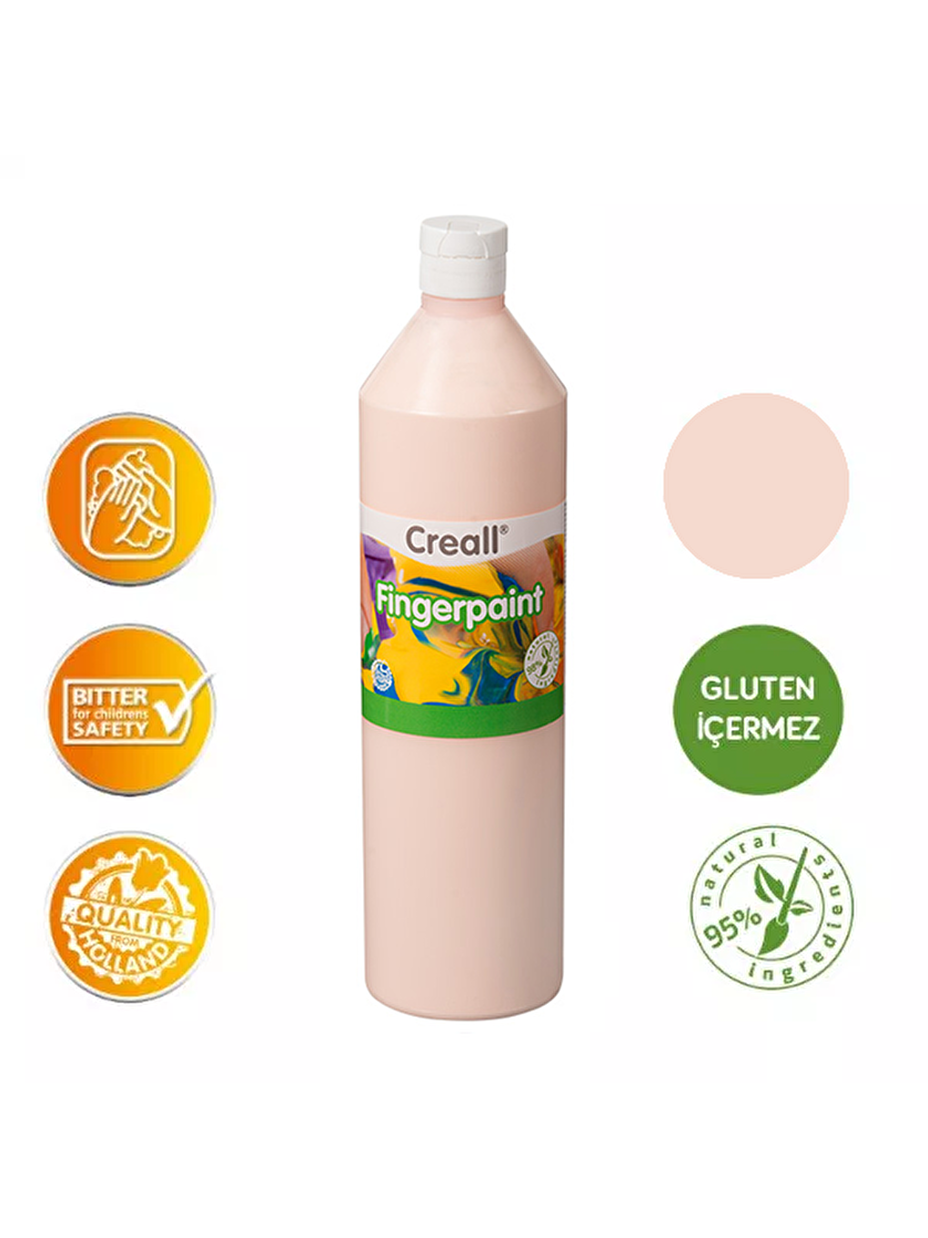 Creall Renksiz Fingerpaint - Ten Rengi 750ml