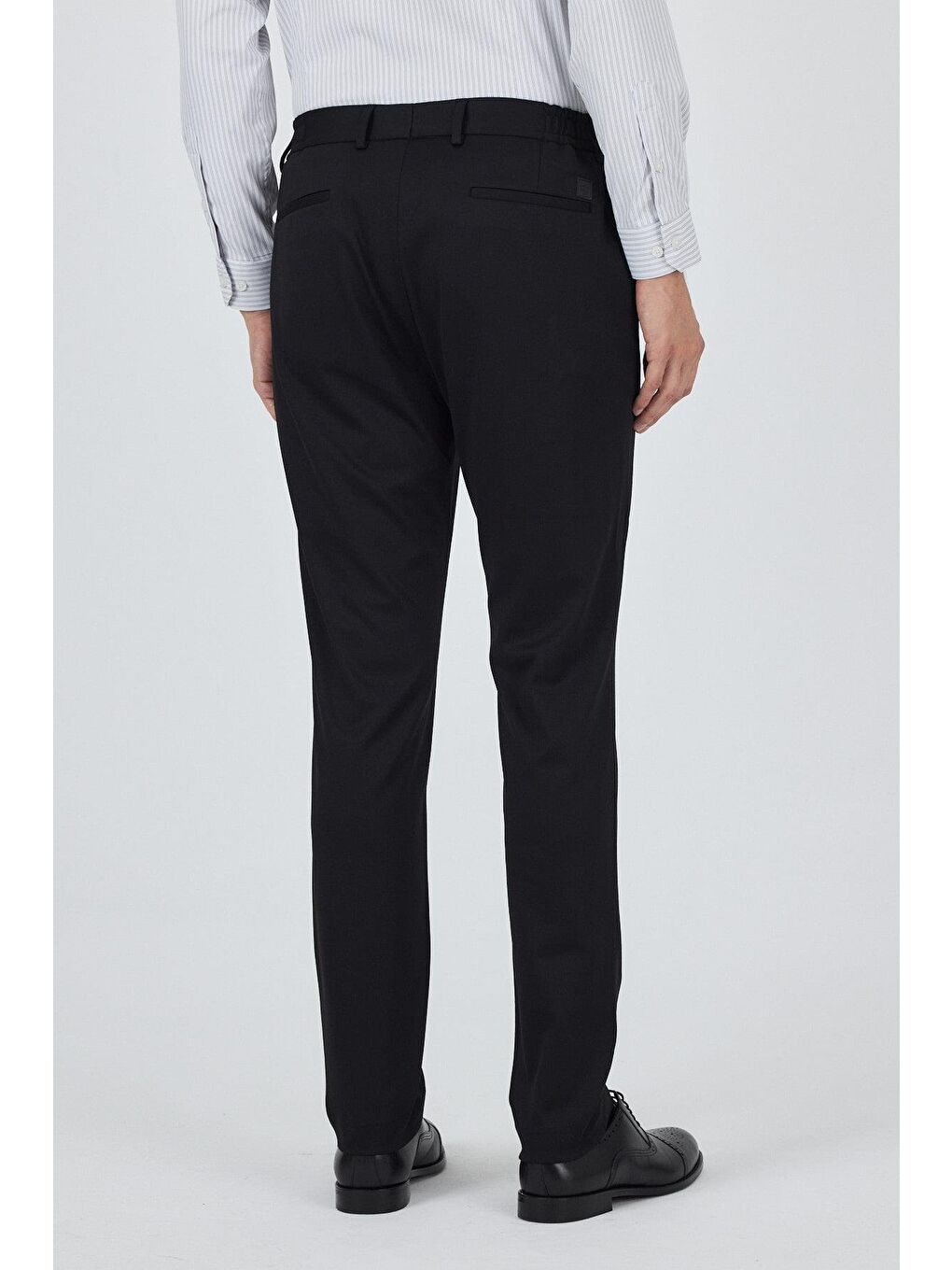 Siyah Esnek Yandan Cepli Casual Slim Fit Jogger Pantolon 1003250157-4